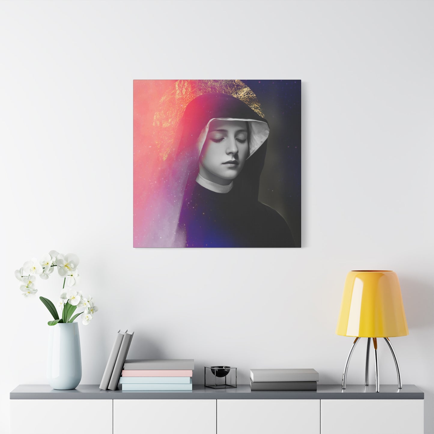 Saint Faustina Kowalska - Museum Wrapped Canvas - Sanctified Souls Print - Religious Art for your Home
