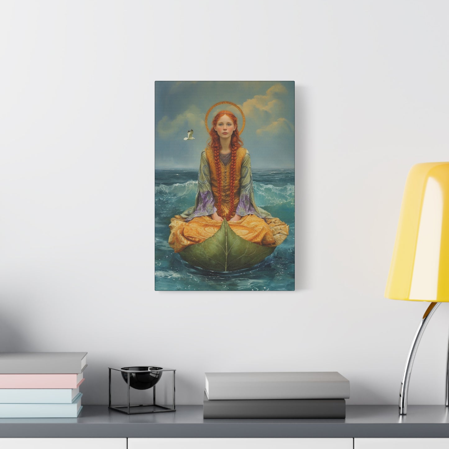 Saint Ia of Cornwall - Museum Wrapped Canvas - Sanctified Souls Print - Religious Art for your Home