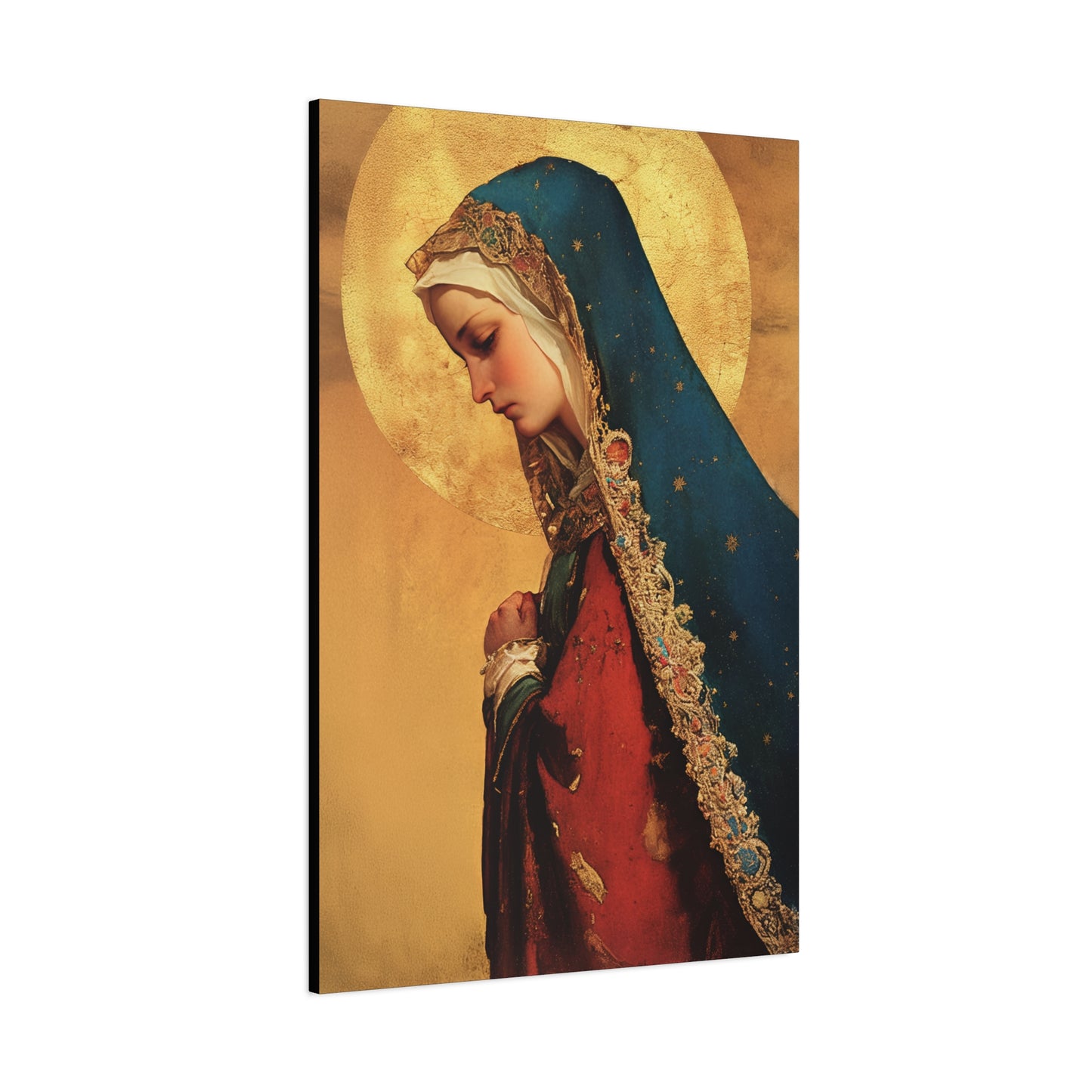 Our Lady of Mercy / Our Lady of Ransom - Multiple Sizes - Catholic Home art - Museum Wrapped Canvas - Sanctified Souls Print - Mother Mary