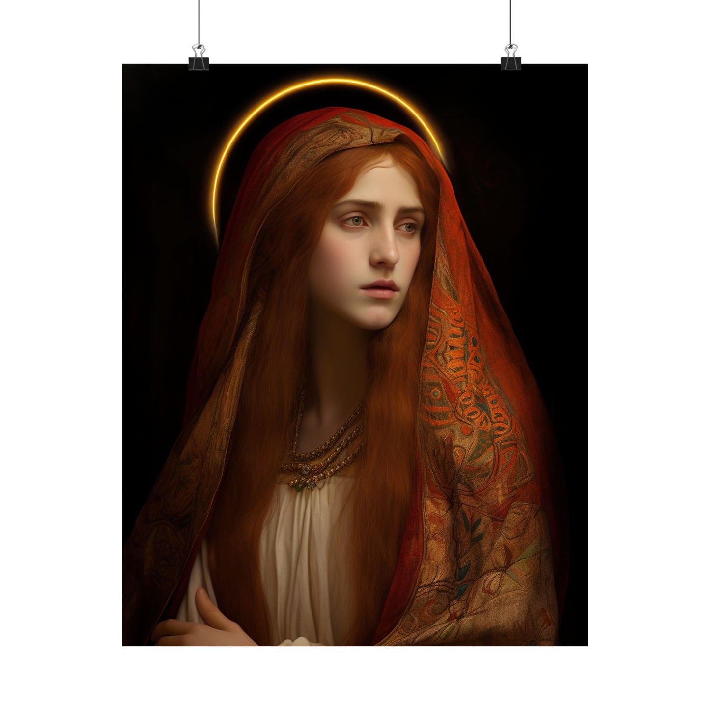The Beloved Disciple - Mary Magdalene's Devotion Print - Sanctified Souls Print - Multiple Sizes - Premium Matte Vertical Posters