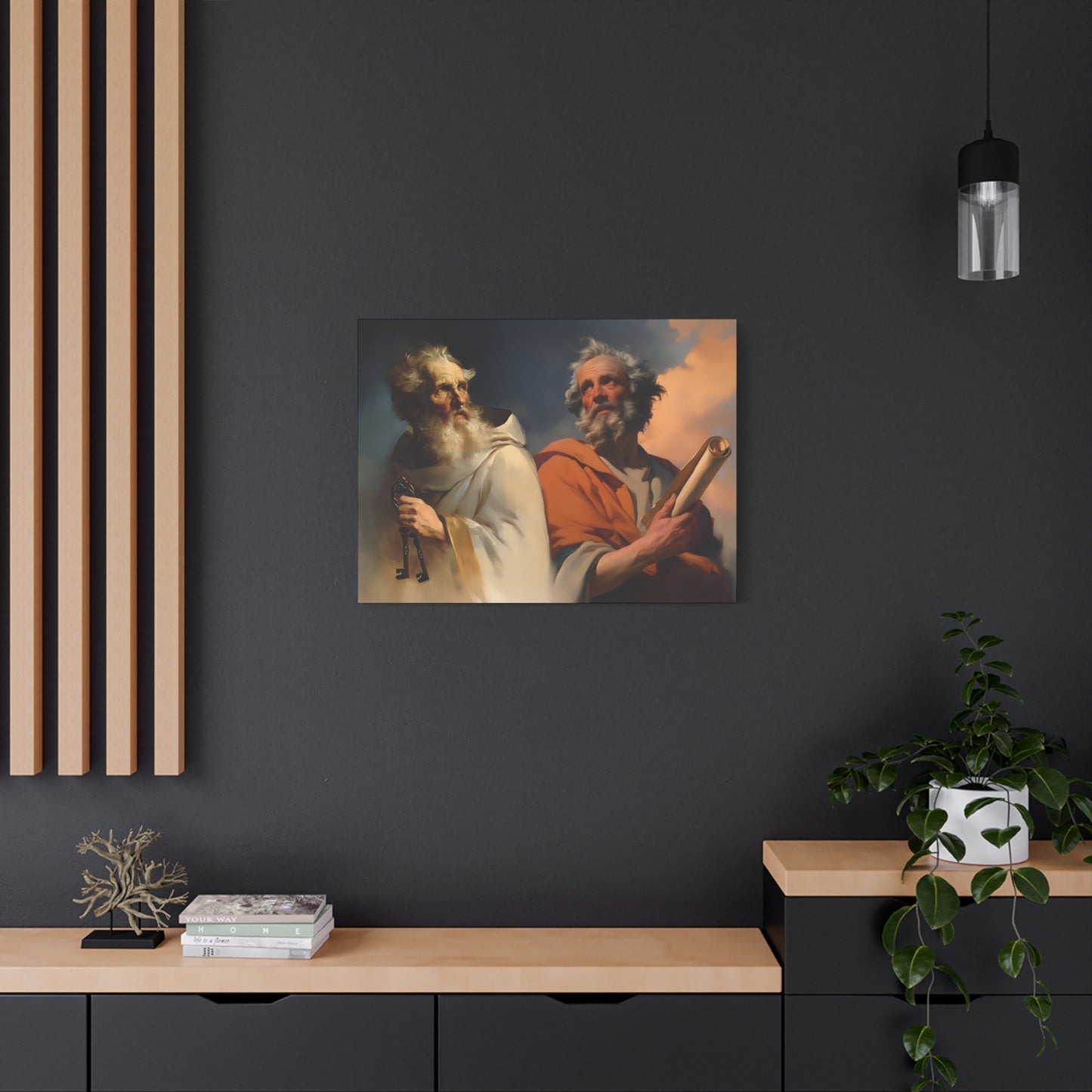 Saint Peter and Saint Paul - Museum Wrapped Canvas - Print - Religious Art for your Home - Christian print