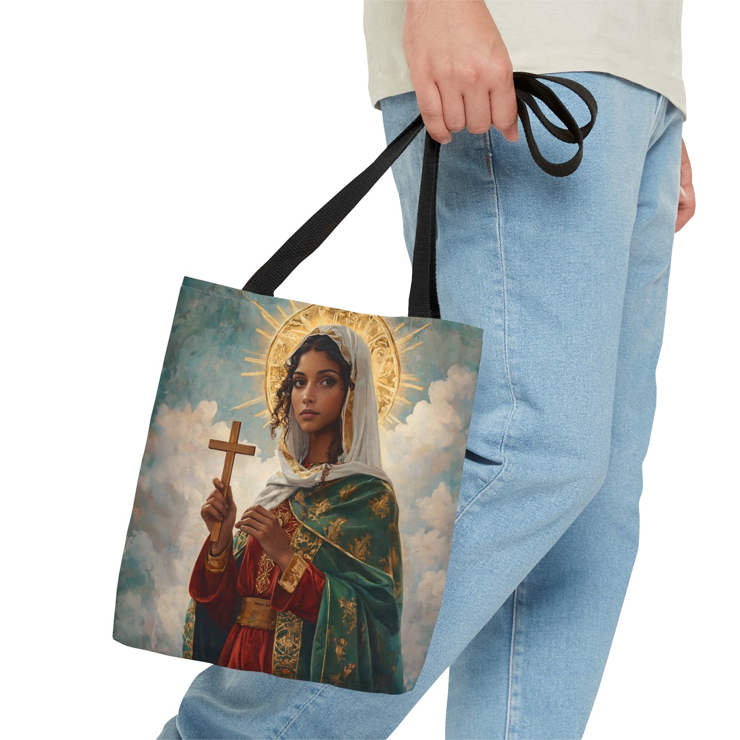 Saint Claudia Tote Bag - Large Medium Small Faith Art Bag - Catholic Faith Purse - Religious - Reusable Grocery Bag - Prayer Bag - Bible Bag