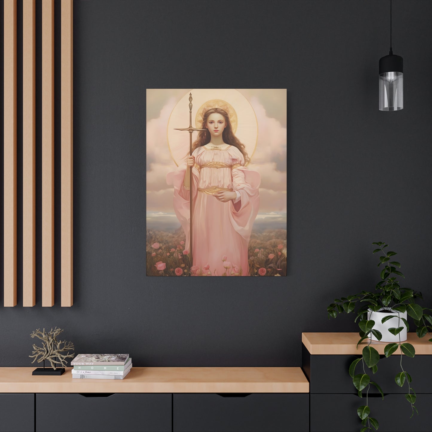 Saint Philomena Canvas Print - Multiple Sizes - Catholic Home art - Museum Wrapped Canvas - Sanctified Souls Print