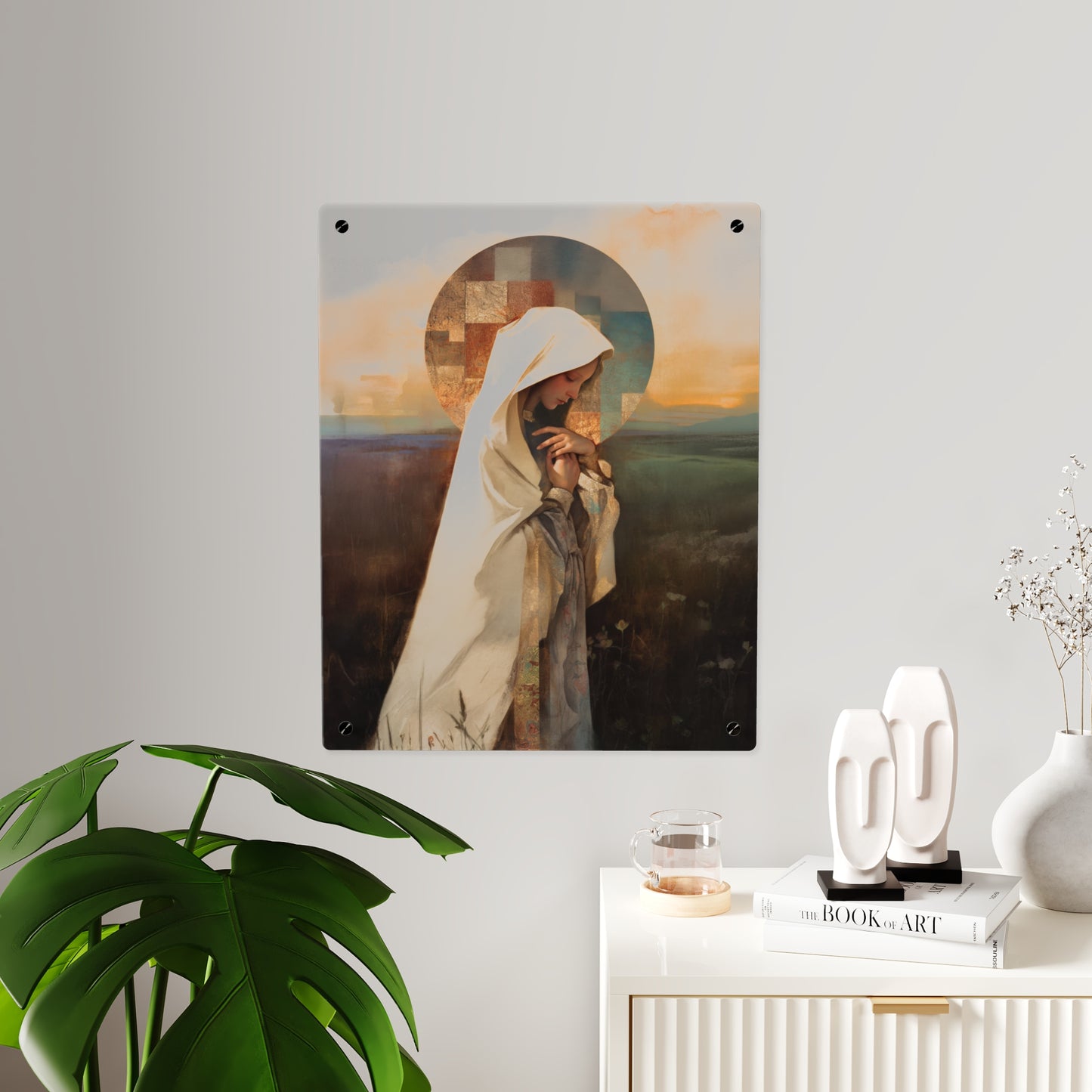 Our Lady of the Prairie Wall Art Panel - Ready to Hang Acrylic Print - Catholic Saint Art - Patron Saint Print