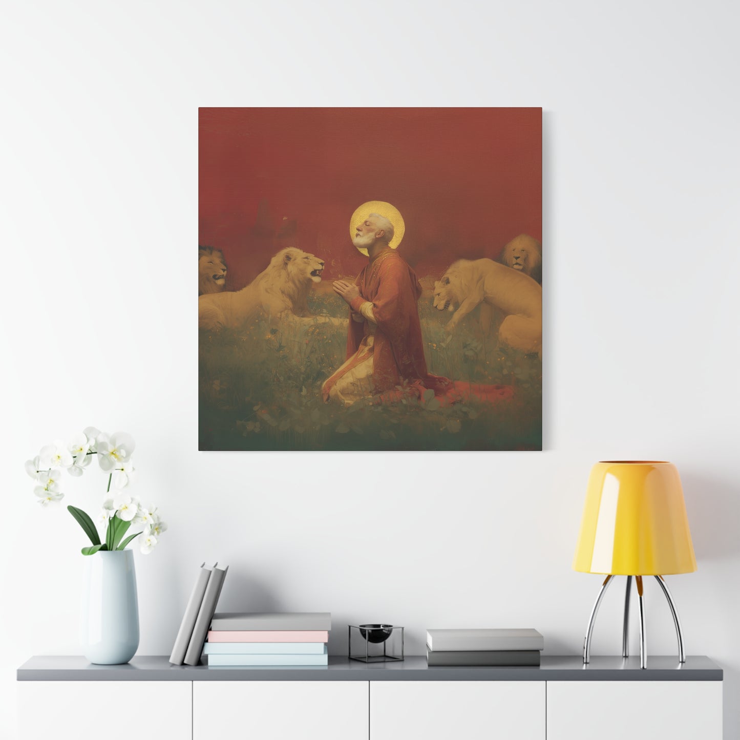 Saint Ignatius of Antioch - Museum Wrapped Canvas - Sanctified Souls Print - Religious Art for your Home - Catholic Patron Saint Art
