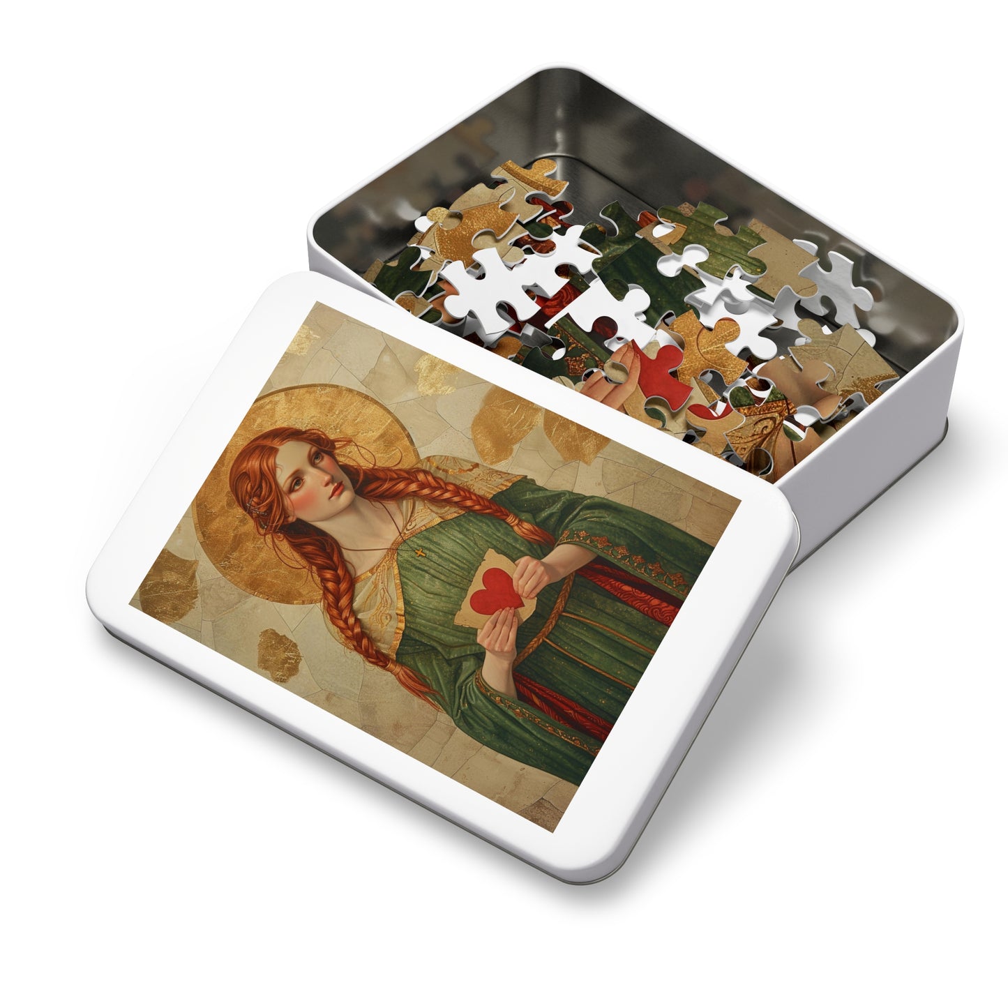 Saint Dwynwen - Puzzle and Keepsake Tin - Religious Jigsaw Puzzle (30, 110, 252, 500,1000-Piece) - Religious Puzzle