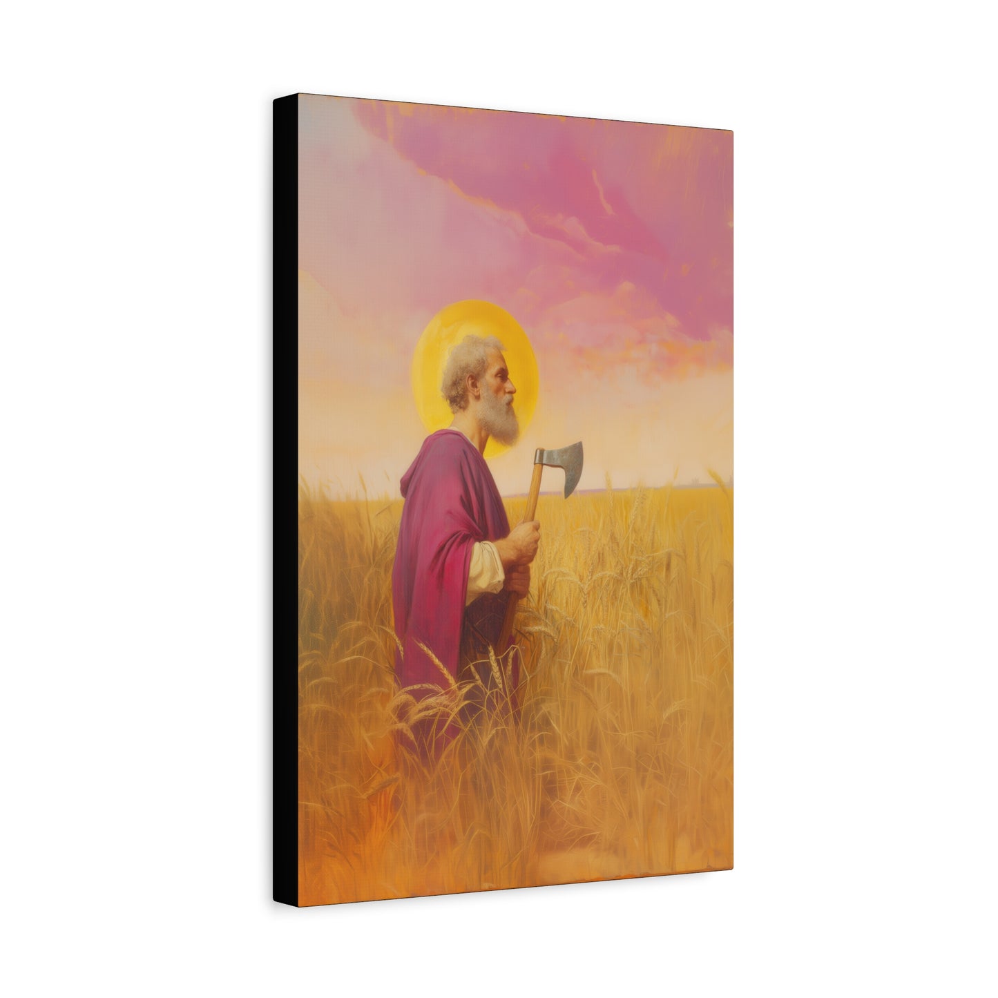 Saint Matthias - Museum Wrapped Canvas - Sanctified Souls Print - Religious Art for your Home - Catholic Patron Saint Art