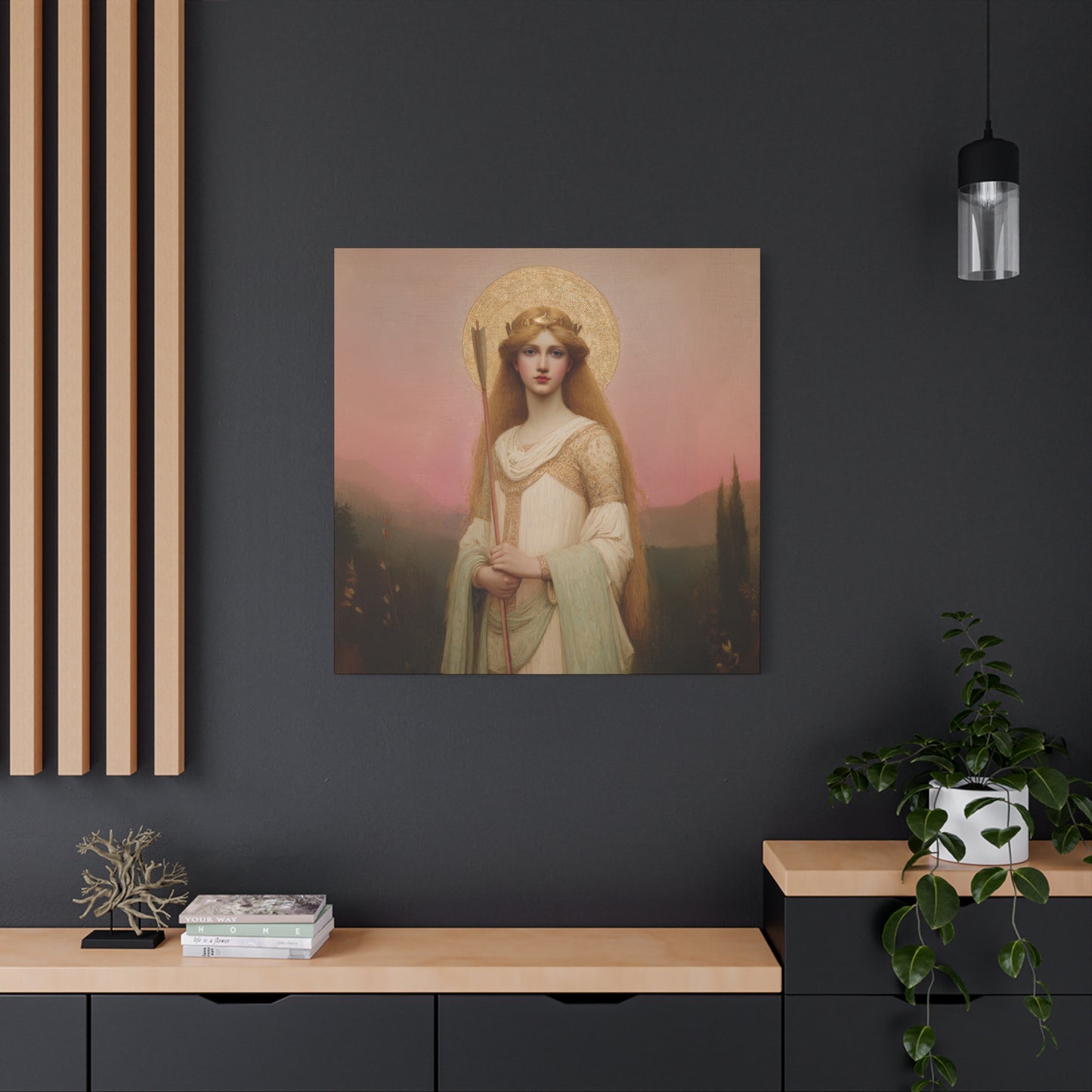 Saint Ursula - Museum Wrapped Canvas - Sanctified Souls Print - Religious Art for your Home - Catholic Patron Saint Art