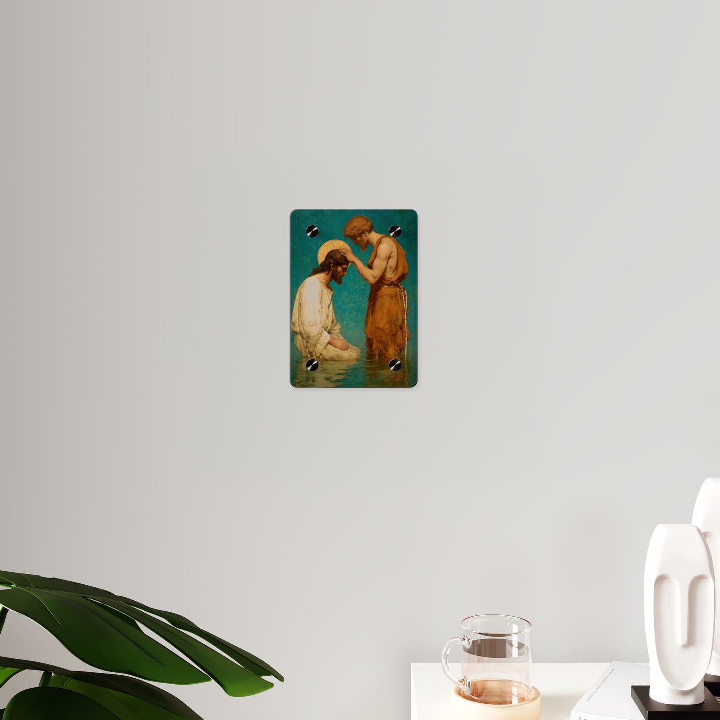Saint John the Baptist, The Prophet and the Promise - Acrylic Wall Art Panel - Ready to Hang Acrylic Print - Catholic Saint Art