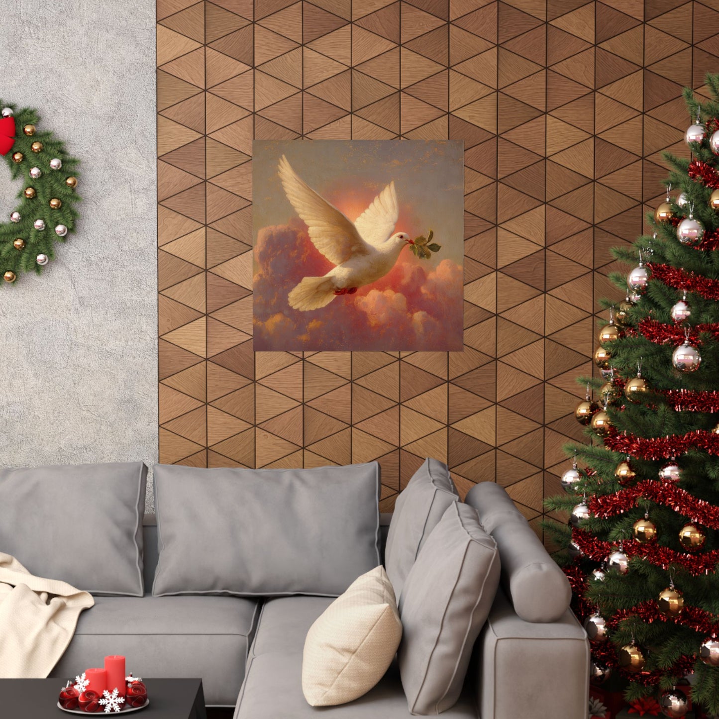The Spirit Who Restored the Horizon - Holy Spirit - The Dove - Sanctified Souls Print - Multiple Sizes - Premium Matte Vertical Posters