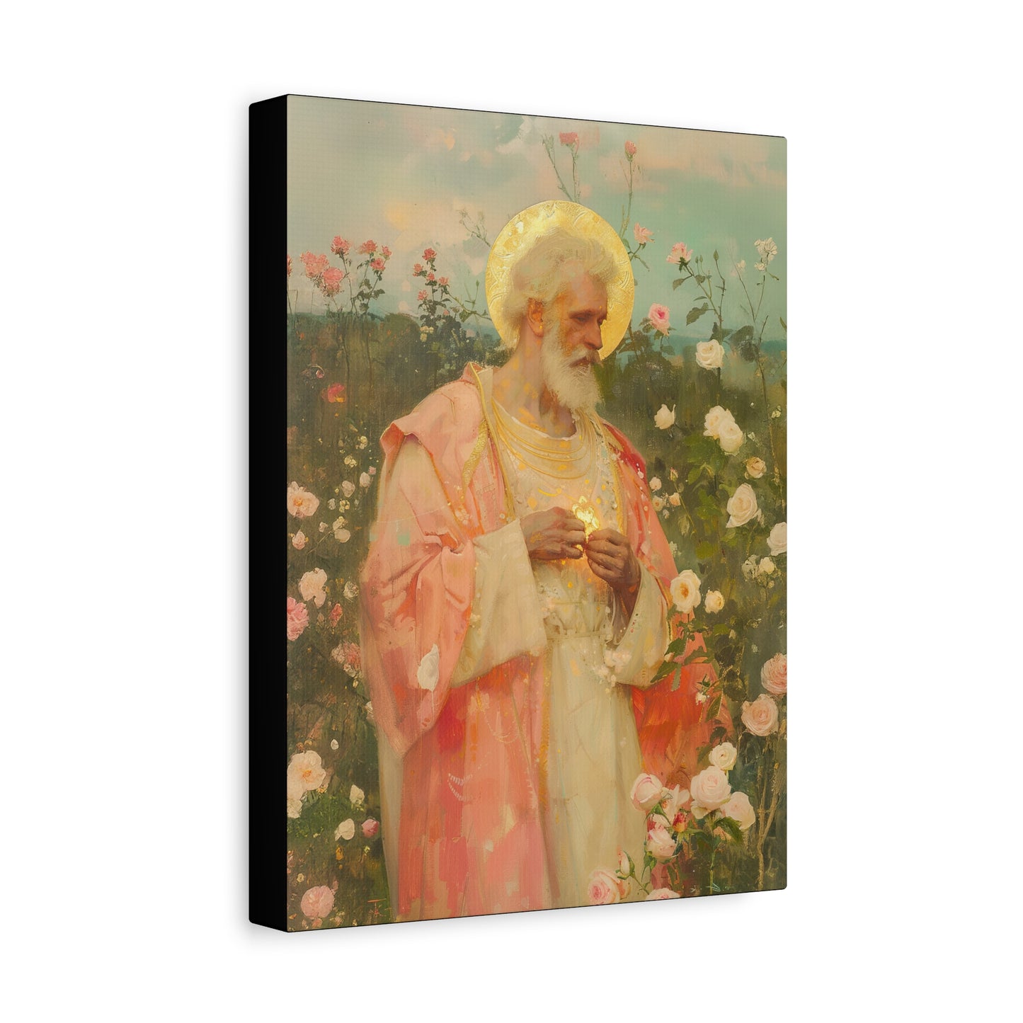 Saint Valentine - Multiple Sizes - Catholic Home art - Museum Wrapped Canvas - Sanctified Souls Print - Catholic Saint Art
