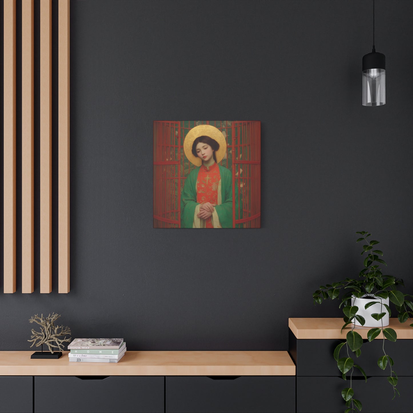 Saint Agnes Tsao Kou Ying - Museum Wrapped Canvas - Sanctified Souls Print - Religious Art for your Home - Catholic Patron Saint Art