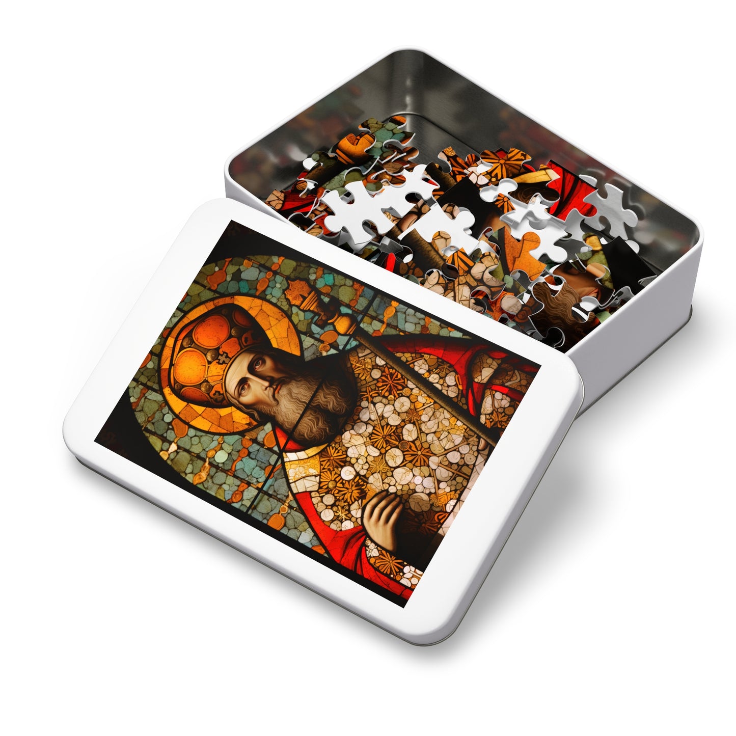 Saint Henry II - Puzzle and Keepsake Tin - Religious Jigsaw Puzzle (30, 110, 252, 500,1000-piece) - Religious Puzzle