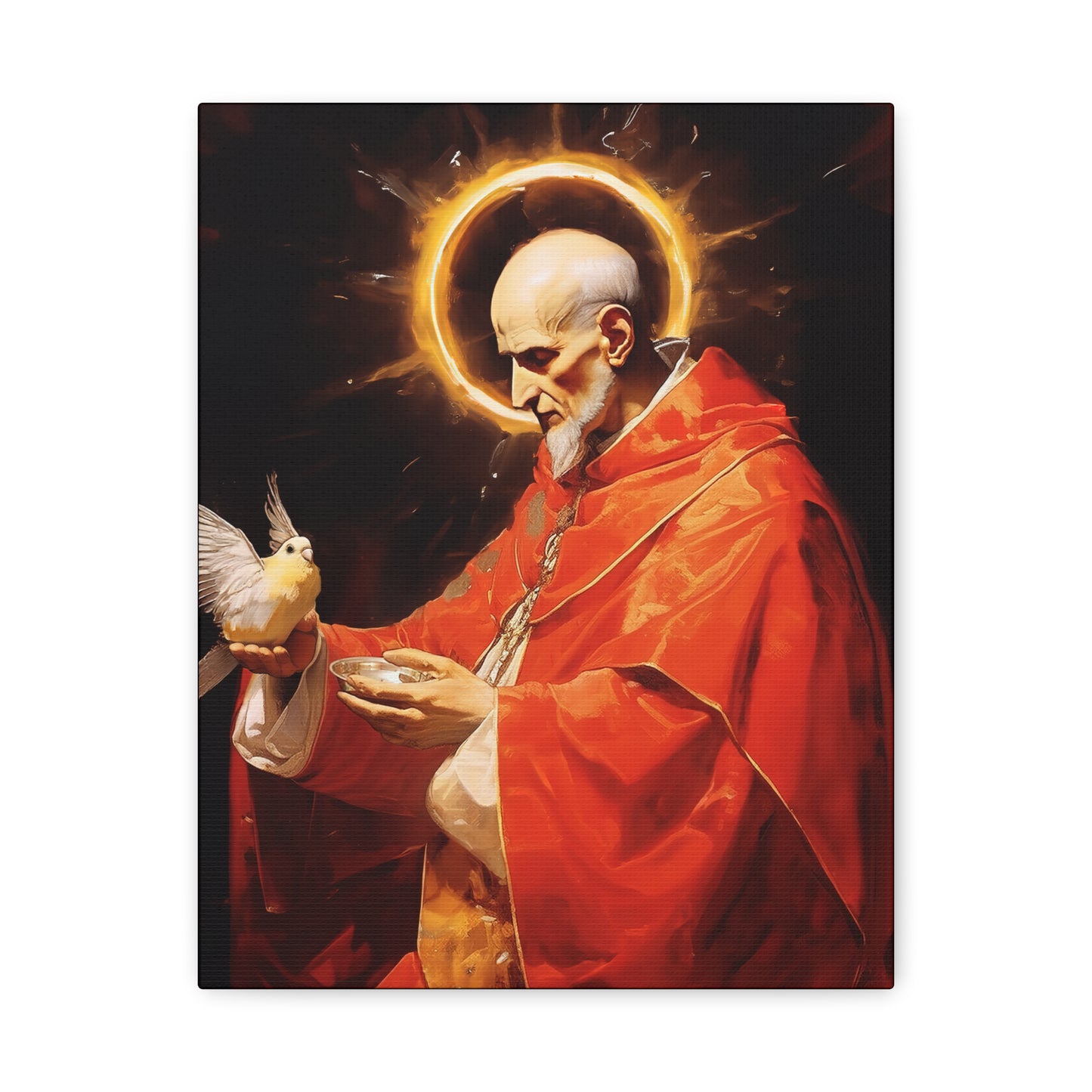 Pope Saint Gregory the Great - Museum Wrapped Canvas - Sanctified Souls Print - Religious Art for your Home