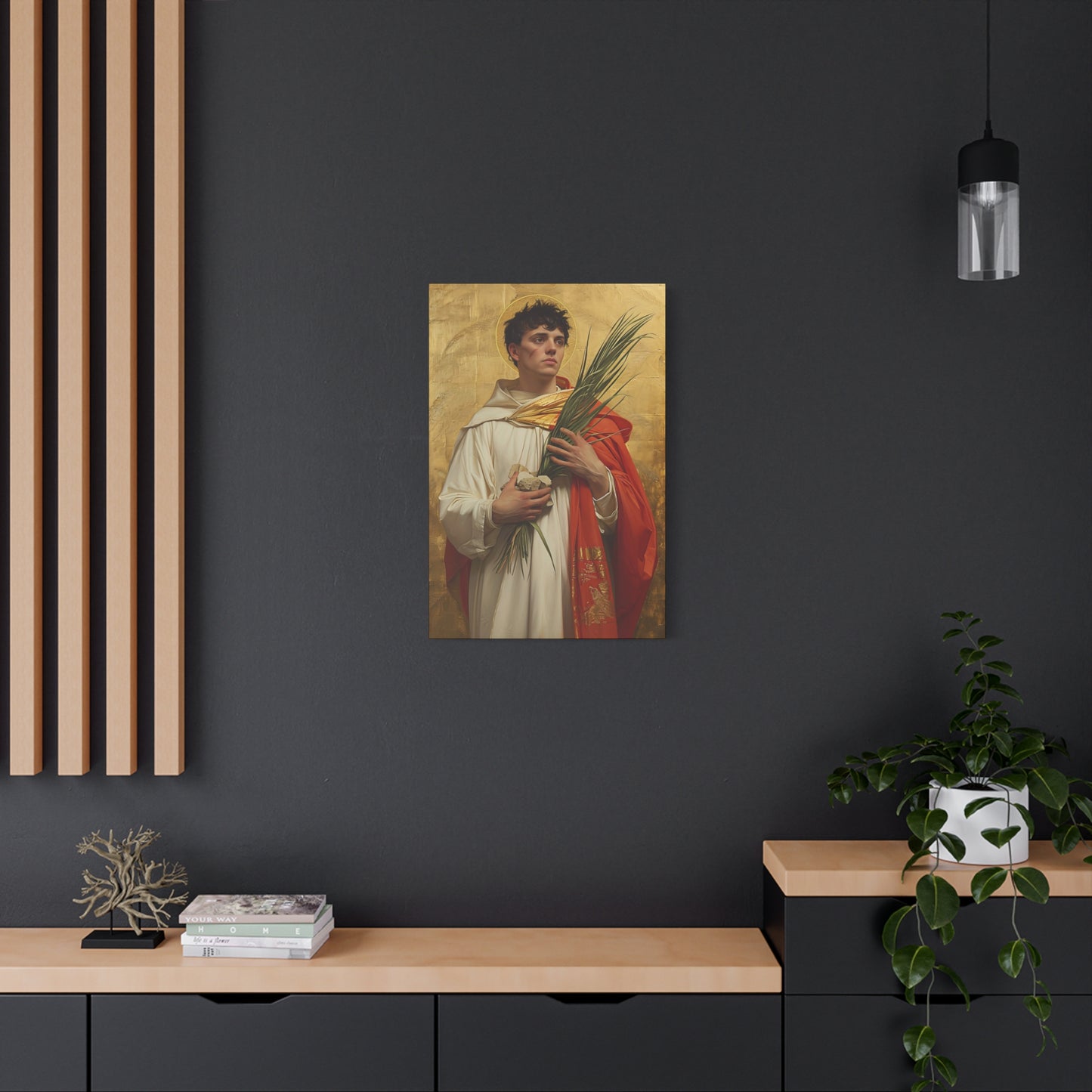 Saint Stephen - Museum Wrapped Canvas - Sanctified Souls Print - Religious Art for your Home