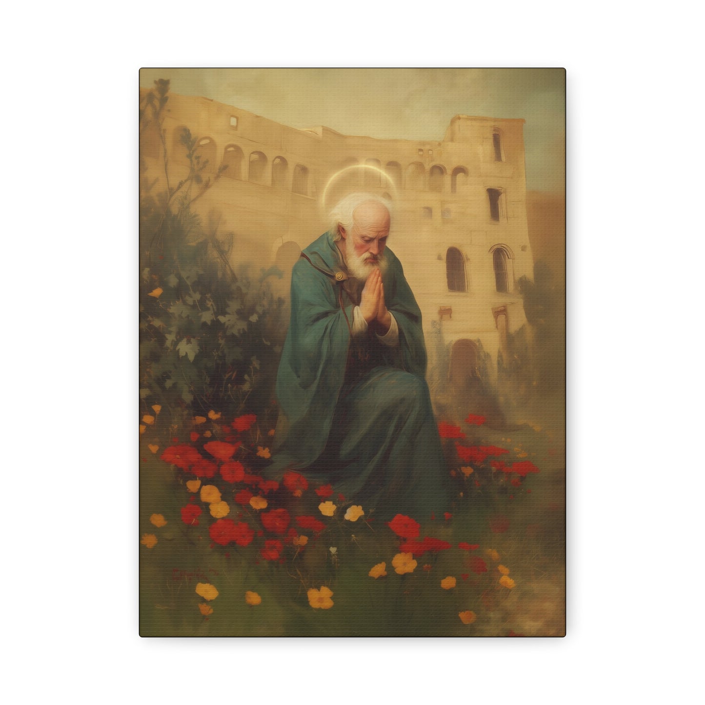Saint Cyprian - Multiple Sizes - Catholic Home art - Museum Wrapped Canvas - Sanctified Souls Print - Catholic Martyr Art