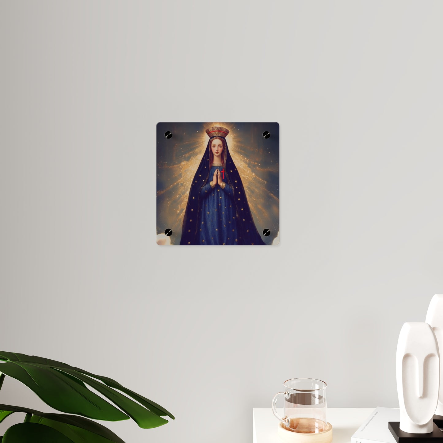 Our Lady of Pontmain Wall Art Panel - Ready to Hang Acrylic Print - Catholic Saint Art - Patron Saint Print - Mother Mary Art