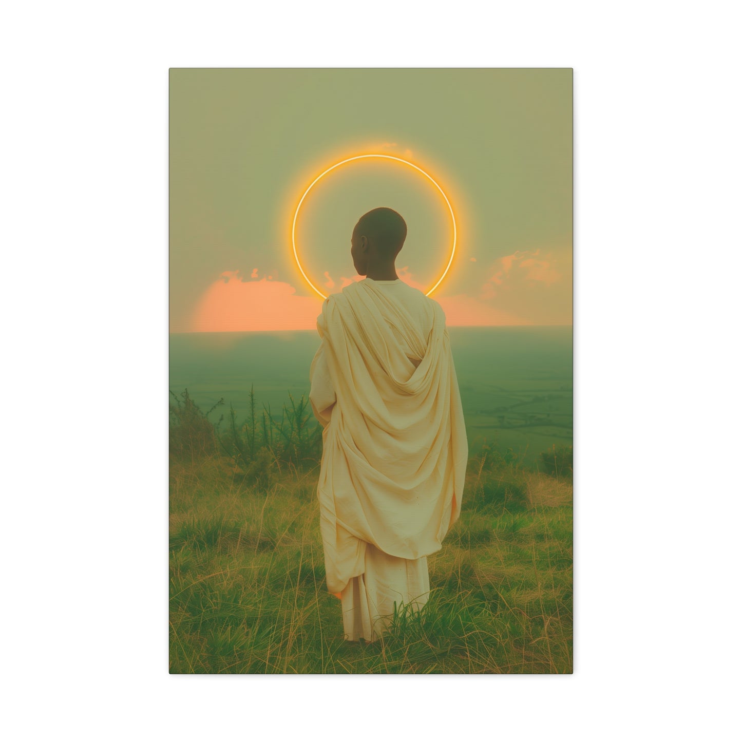 Saint Charles Lwanga - Museum Wrapped Canvas - Sanctified Souls Print - Religious Art for your Home - Catholic Patron Saint Art
