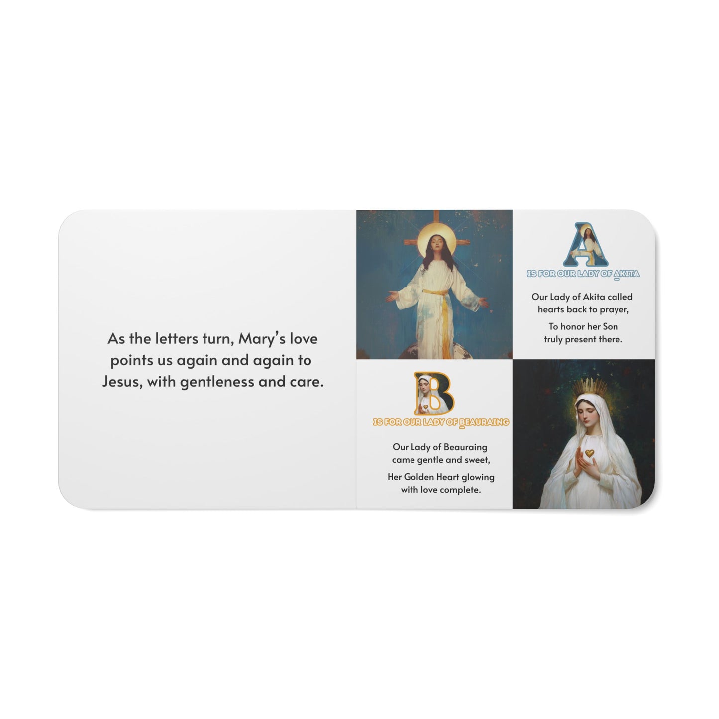 M is for Mary (Baby Board Book) - An ABC Journey: Learning Her Titles, Love, and Care