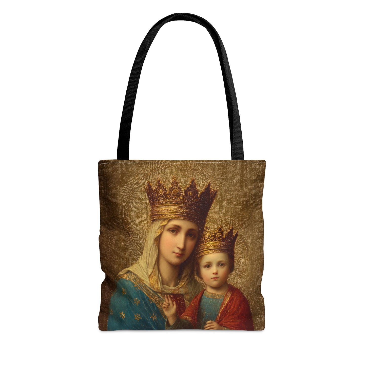 Madonna della Strada - Our Lady of the Way Tote Bag - Large Medium Small Faith Art Bag - Catholic Faith Purse - Double Sided