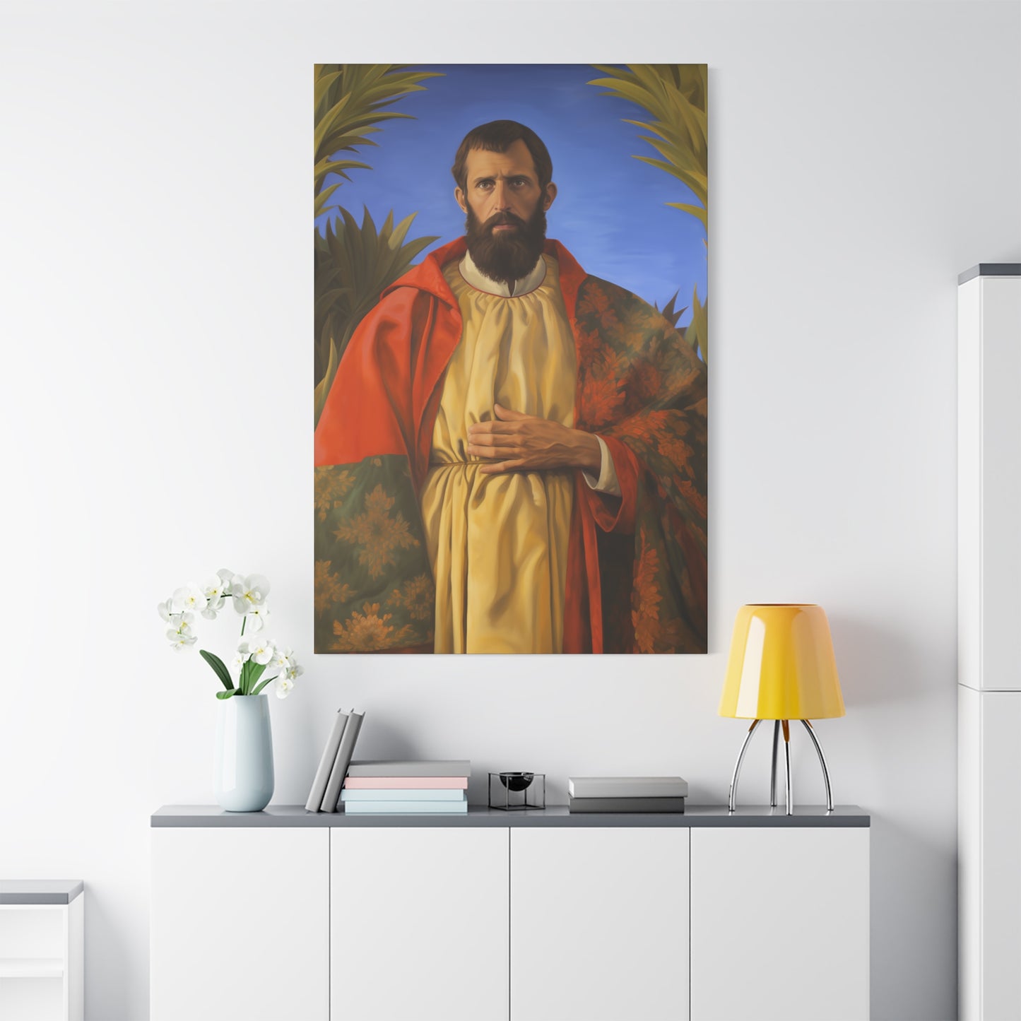 Saint Thomas the Apostle - Museum Wrapped Canvas - Sanctified Souls Print - Religious Art for your Home