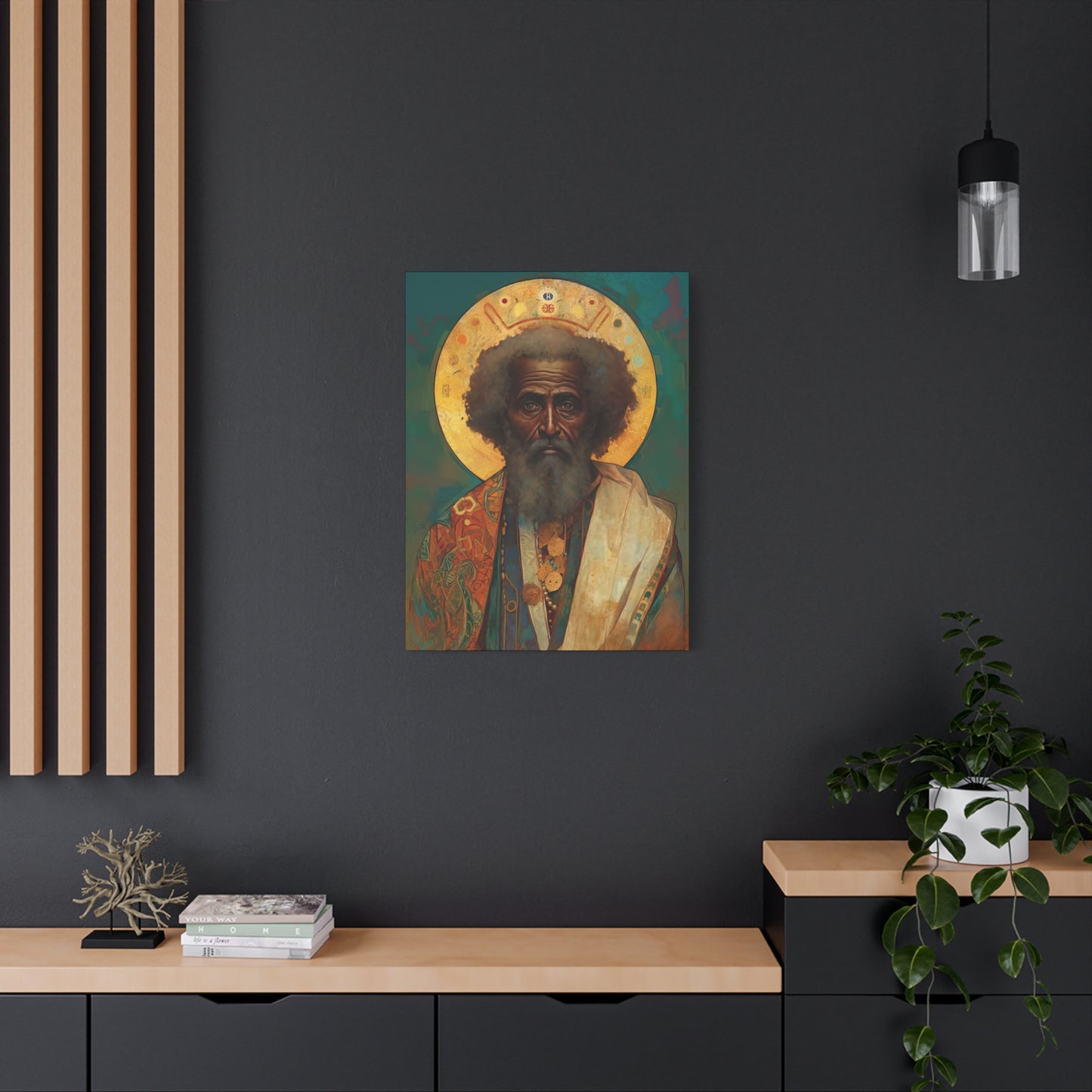 Saint Moses - Museum Wrapped Canvas - Sanctified Souls Print - Religious Art for your Home