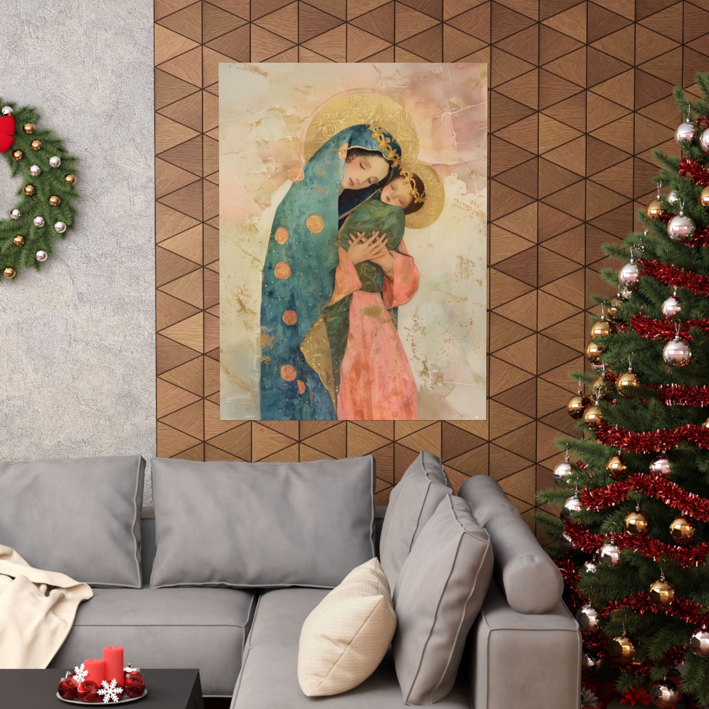 The Sweet Advocate of Souls - Mary, Help of Christians - Sanctified Souls Print - Multiple Sizes - Premium Matte Vertical Posters