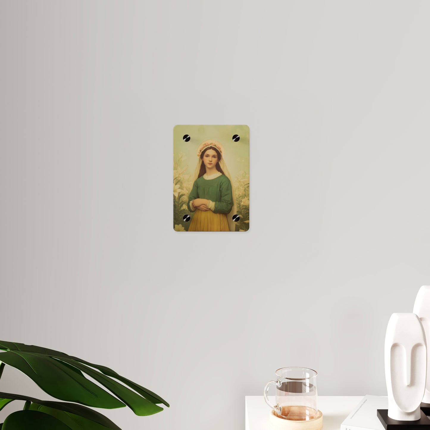 Saint Maria Goretti Wall Art Panel - Ready to Hang Acrylic Print - Catholic Saint Art - Patron Saint Print - No Frame needed
