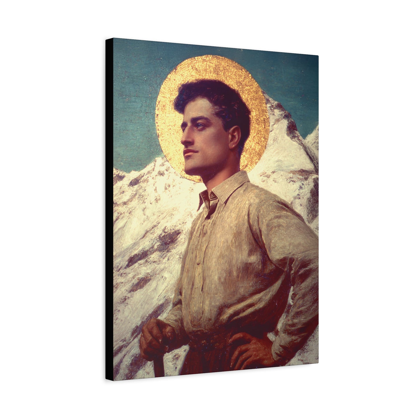 Saint Pier Giorgio Frassati - Museum Wrapped Canvas - Sanctified Souls Print - Religious Art for your Home - Catholic Patron Saint Art