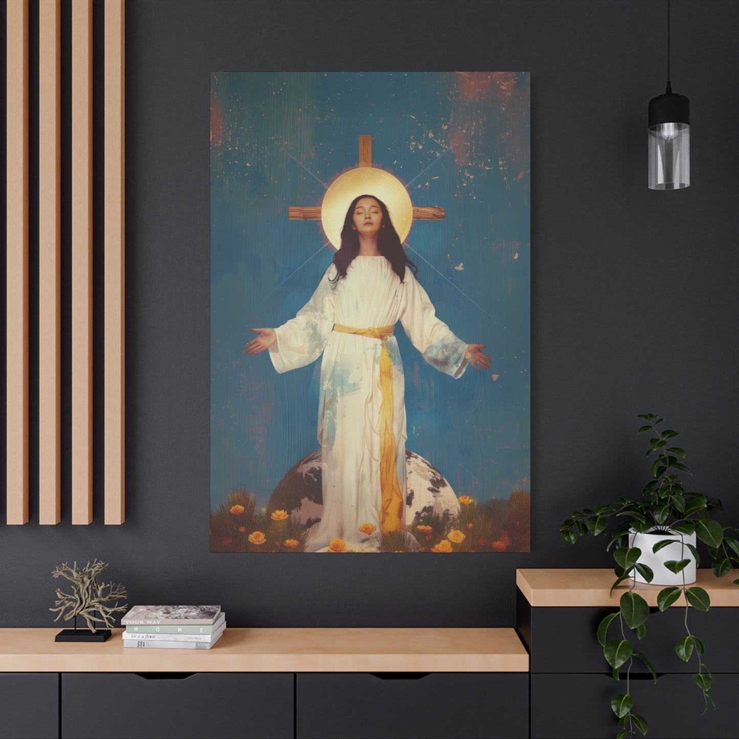 Our Lady of Akita - Mother Mary - Gallery Wrapped Canvas - Print - Religious Art for your Home - Catholic