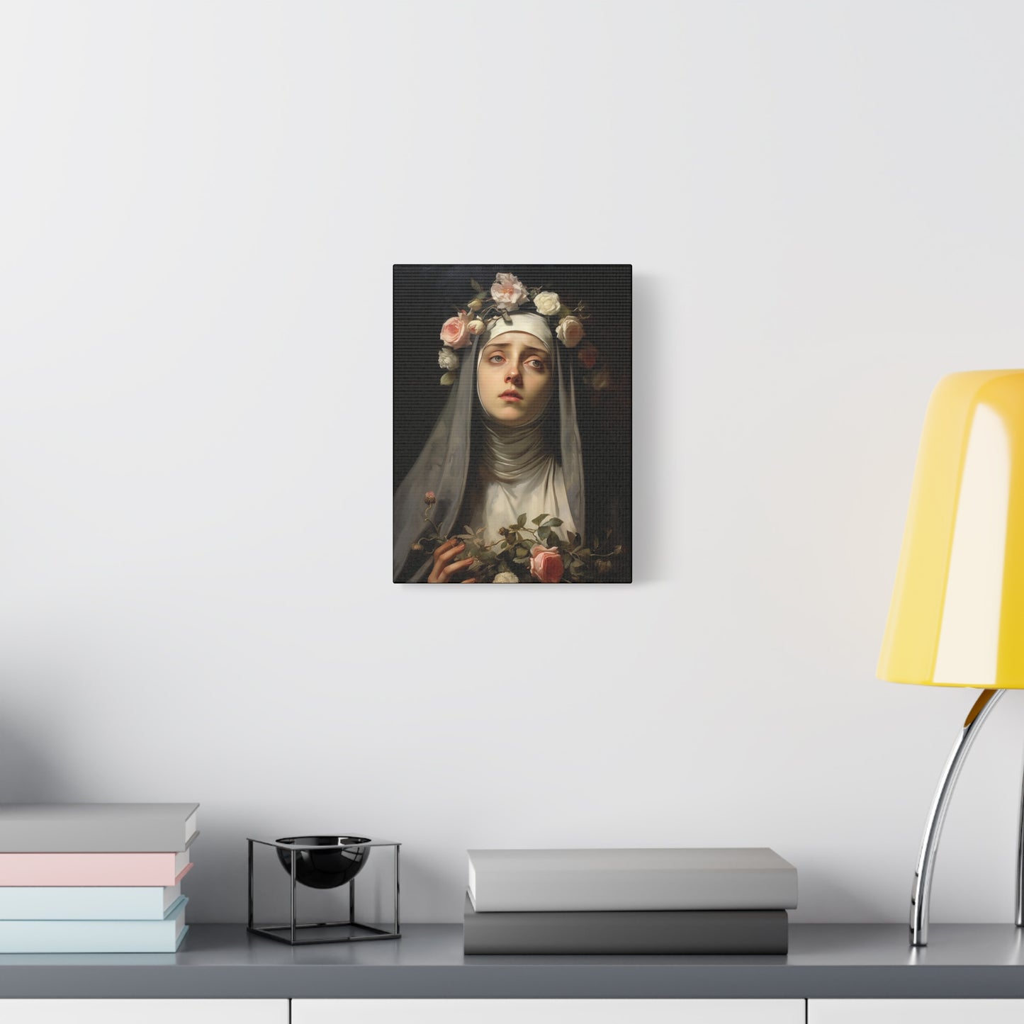 Saint Rose of Lima Canvas Print - Multiple Sizes - Catholic Home art - Museum Wrapped Canvas - Sanctified Souls Print