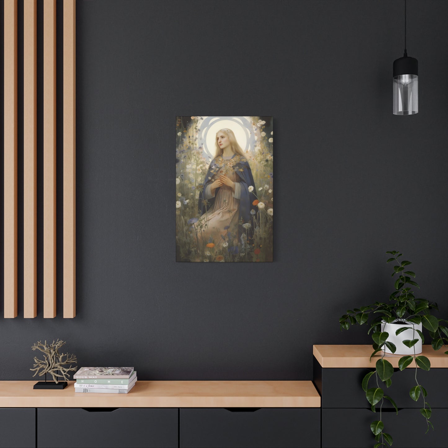 Saint Hildegard of Bingen - Museum Wrapped Canvas - Sanctified Souls Print - Religious Art for your Home