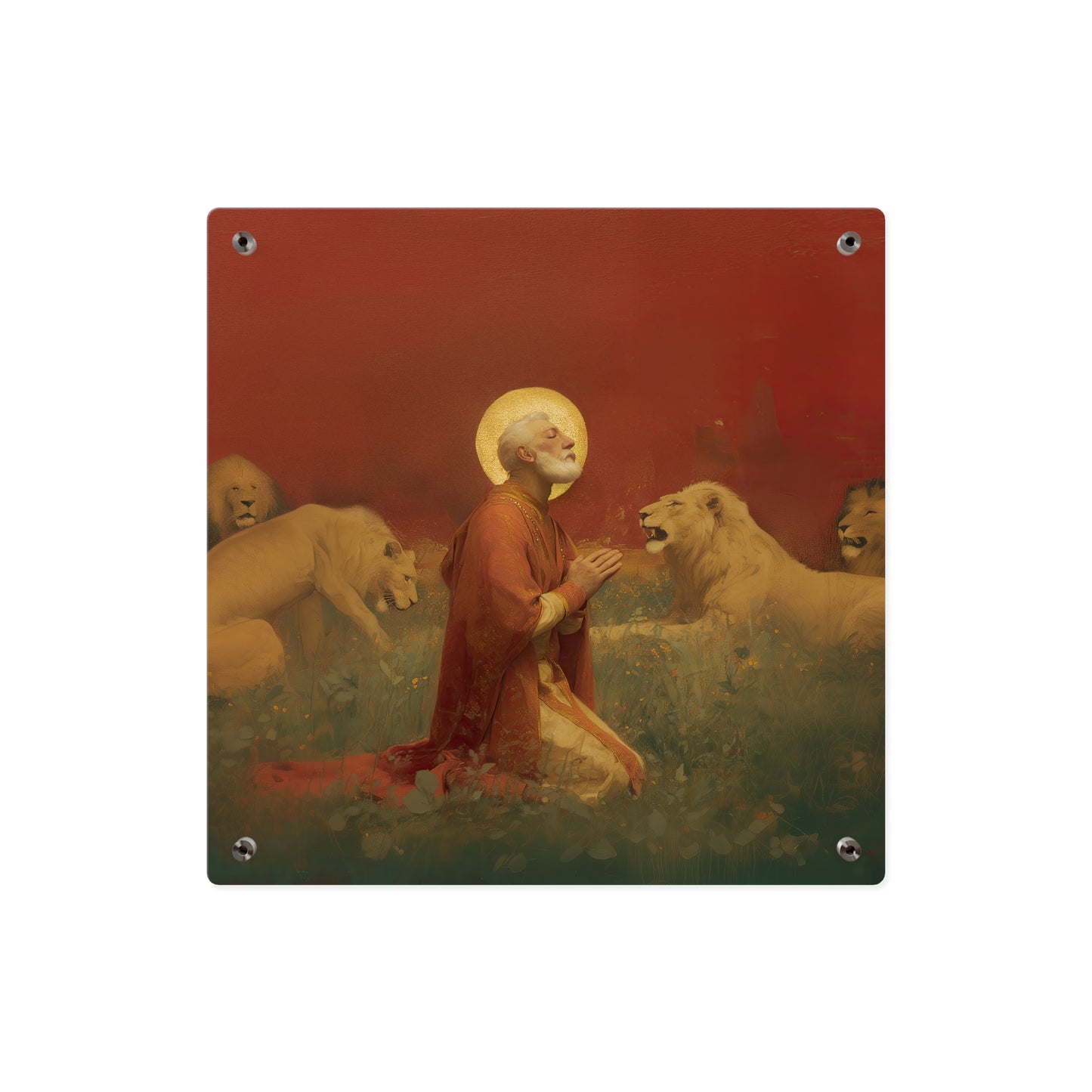 Saint Ignatius of Antioch Wall Art Panel - Ready to Hang Acrylic Print - Catholic Saint Art - Patron Saint Print - No Frame needed