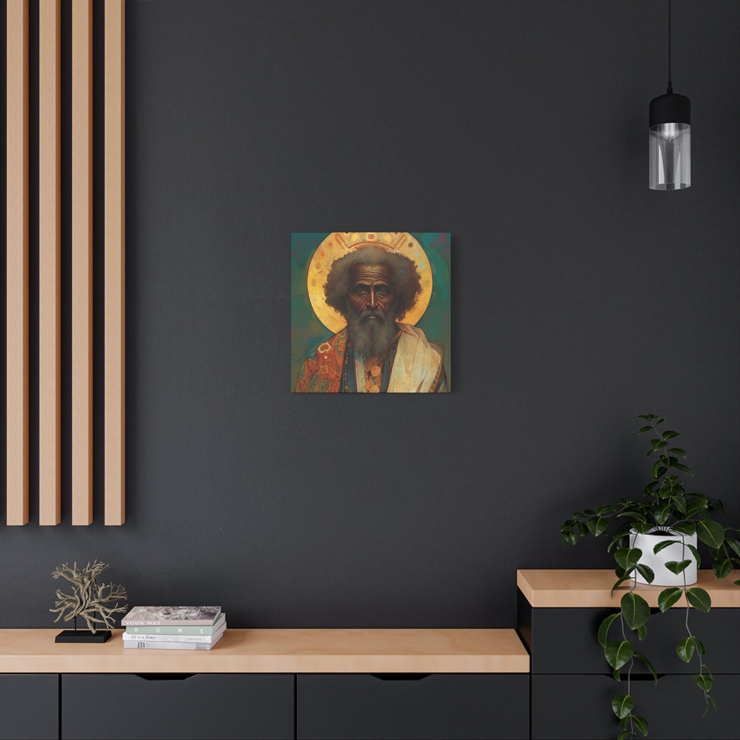 Saint Moses - Museum Wrapped Canvas - Sanctified Souls Print - Religious Art for your Home