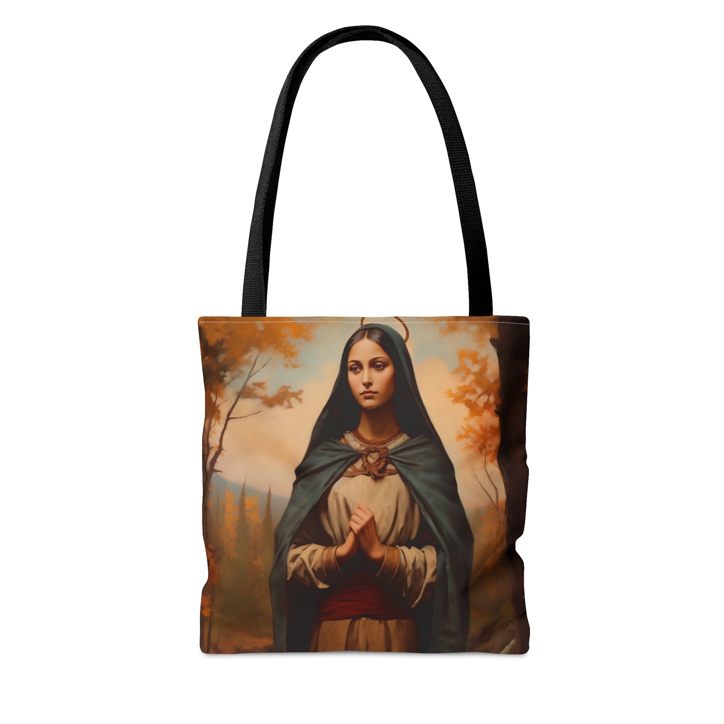 Saint Kateri Tekakwitha Tote Bag - Large Medium Small Faith Art Bag - Re usable Tote Purse - Double Sided - Catholic Art Bag
