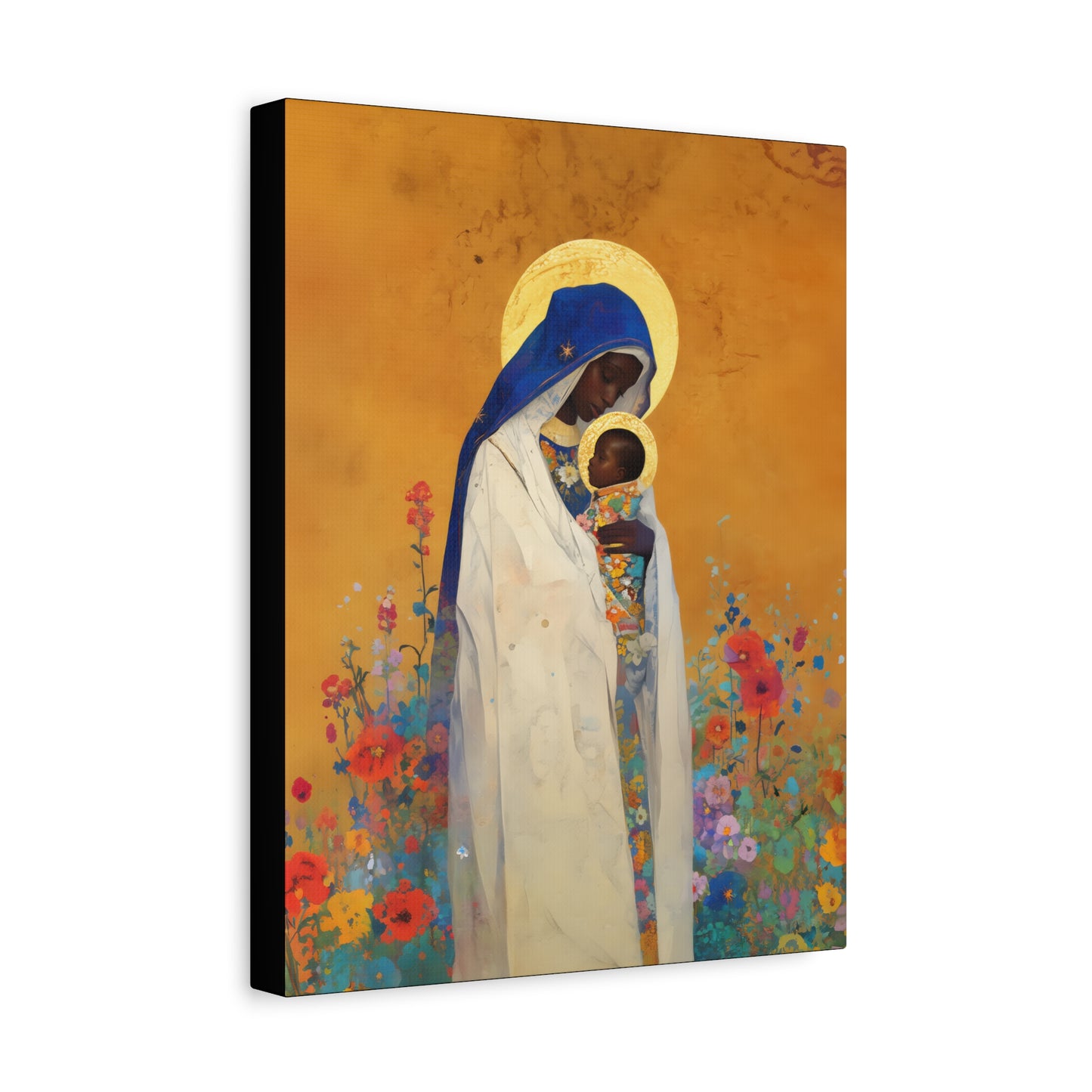 The Divine Embrace- Our Lady of Kibeho's Love - Museum Wrapped Canvas - Print - Religious Art for your Home - Christian print - Religious