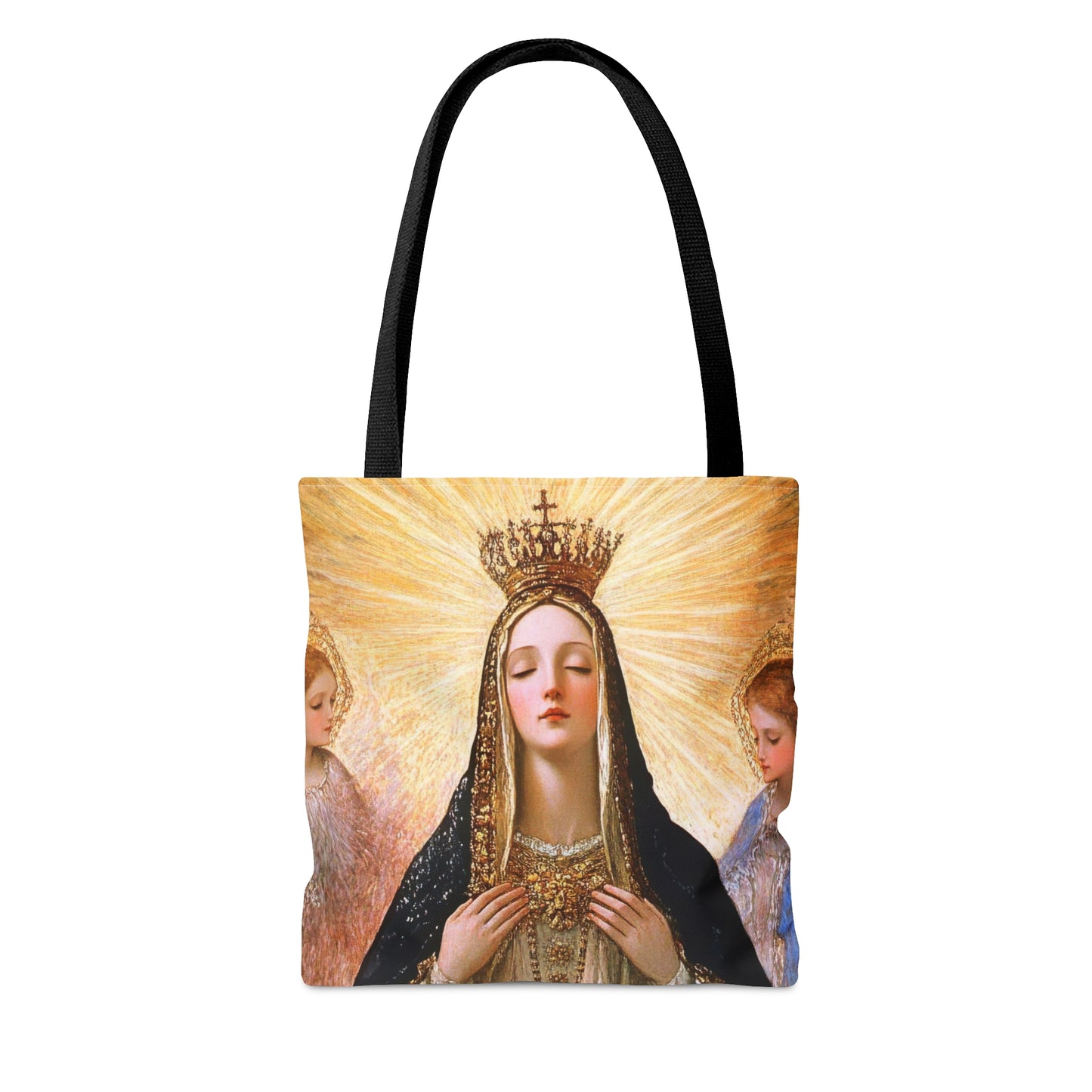 Divine Majesty: The Crowning of the Queen of Heaven Tote Bag - Large Medium Small Faith Art Bag - Catholic Faith Purse - Religious