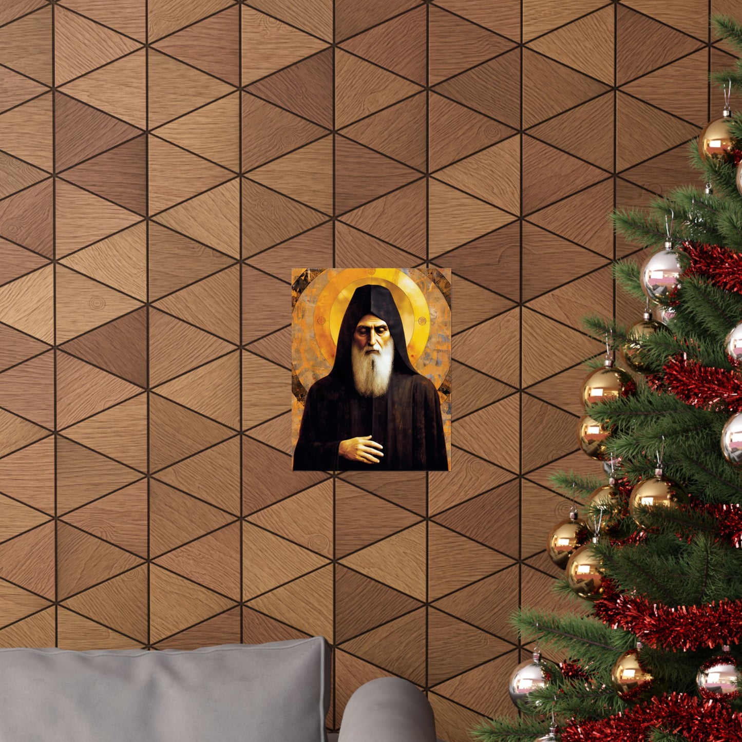Saint Charbel Makhlouf - Sanctified Souls Print - Multiple Sizes - Premium Matte Vertical Posters - Catholic Religious Art for the home