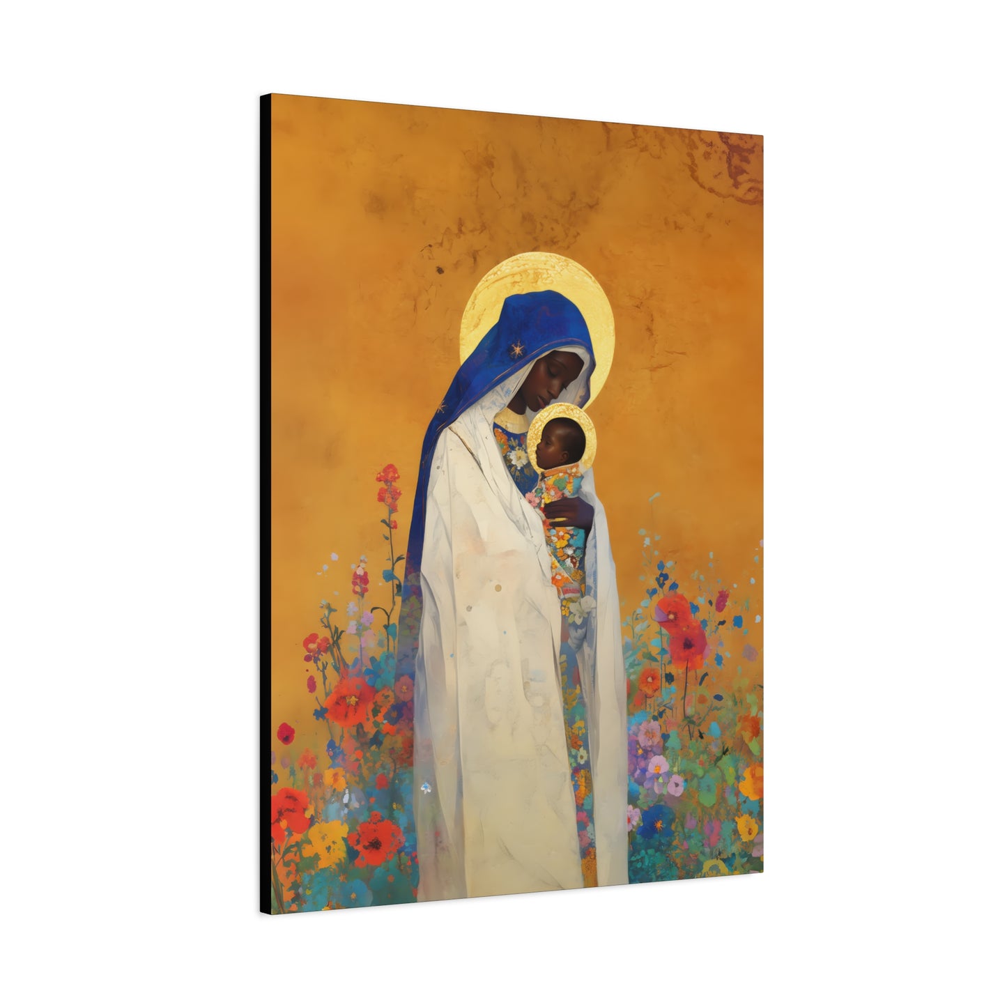 The Divine Embrace- Our Lady of Kibeho's Love - Museum Wrapped Canvas - Print - Religious Art for your Home - Christian print - Religious