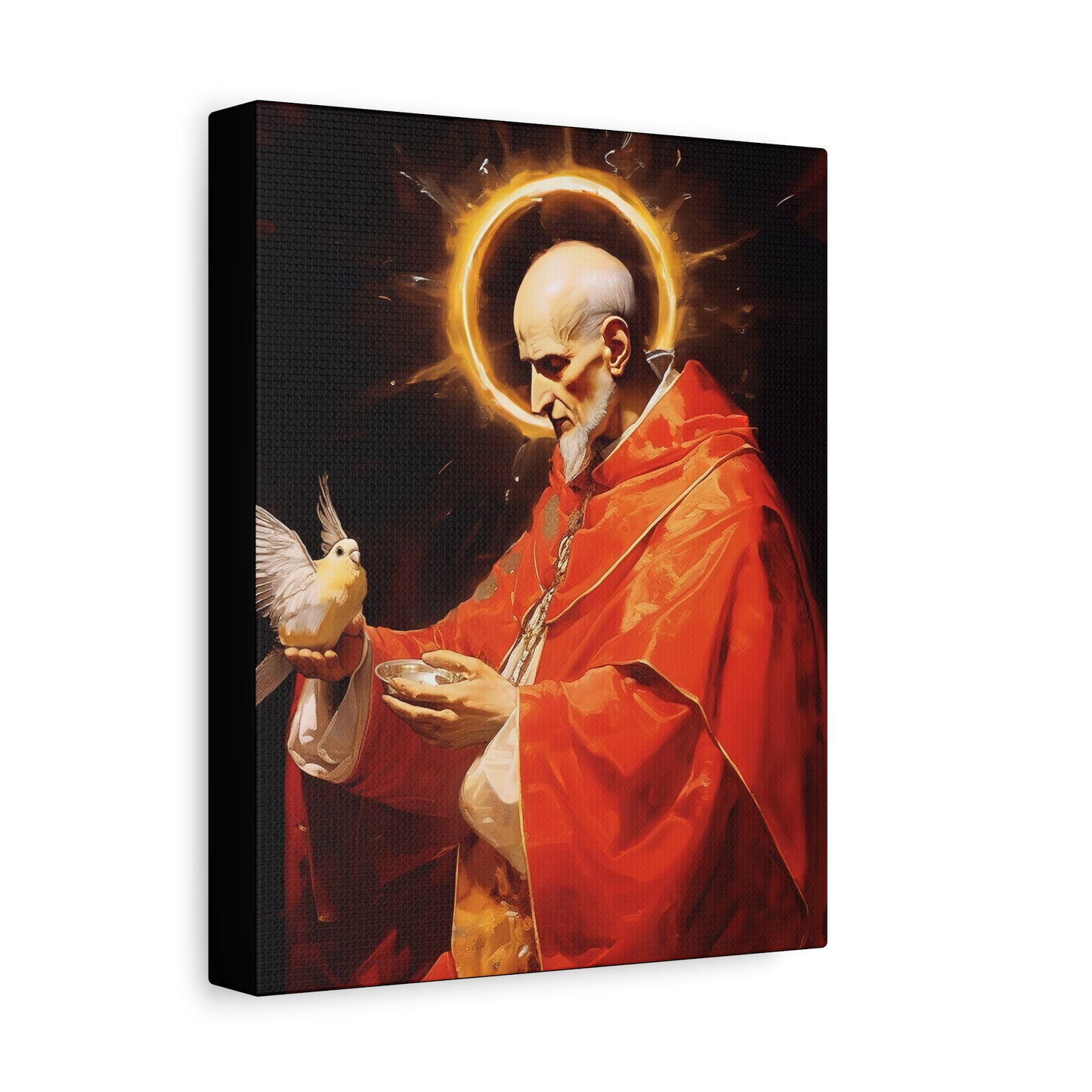 Pope Saint Gregory the Great - Museum Wrapped Canvas - Sanctified Souls Print - Religious Art for your Home