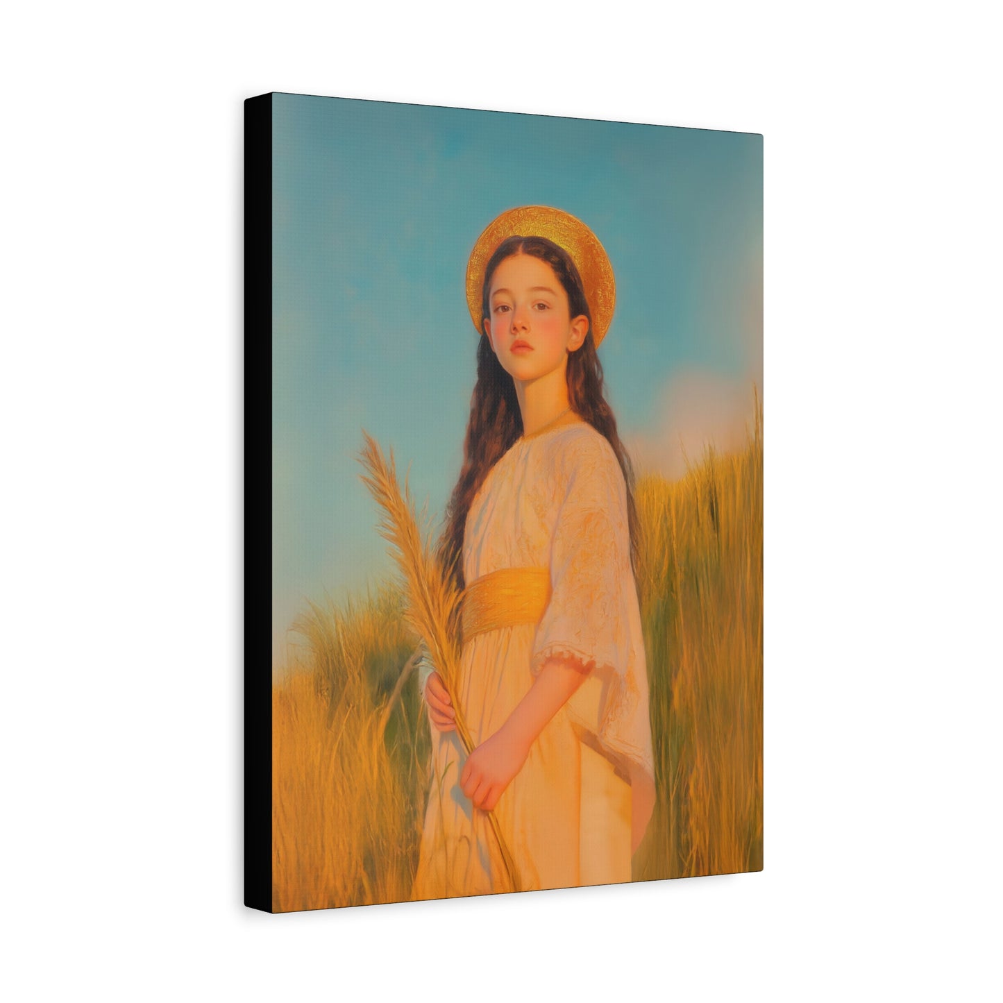 Saint Faith - Multiple Sizes - Catholic Home art - Museum Wrapped Canvas - Sanctified Souls Print - Martyr Saint
