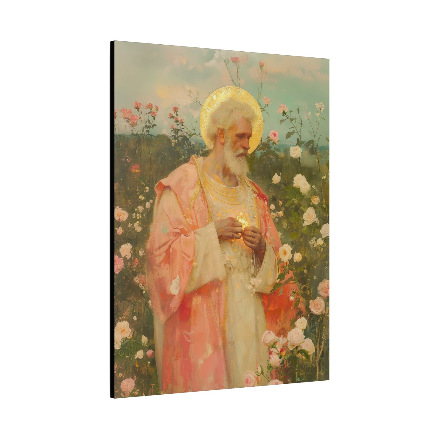 Saint Valentine - Multiple Sizes - Catholic Home art - Museum Wrapped Canvas - Sanctified Souls Print - Catholic Saint Art