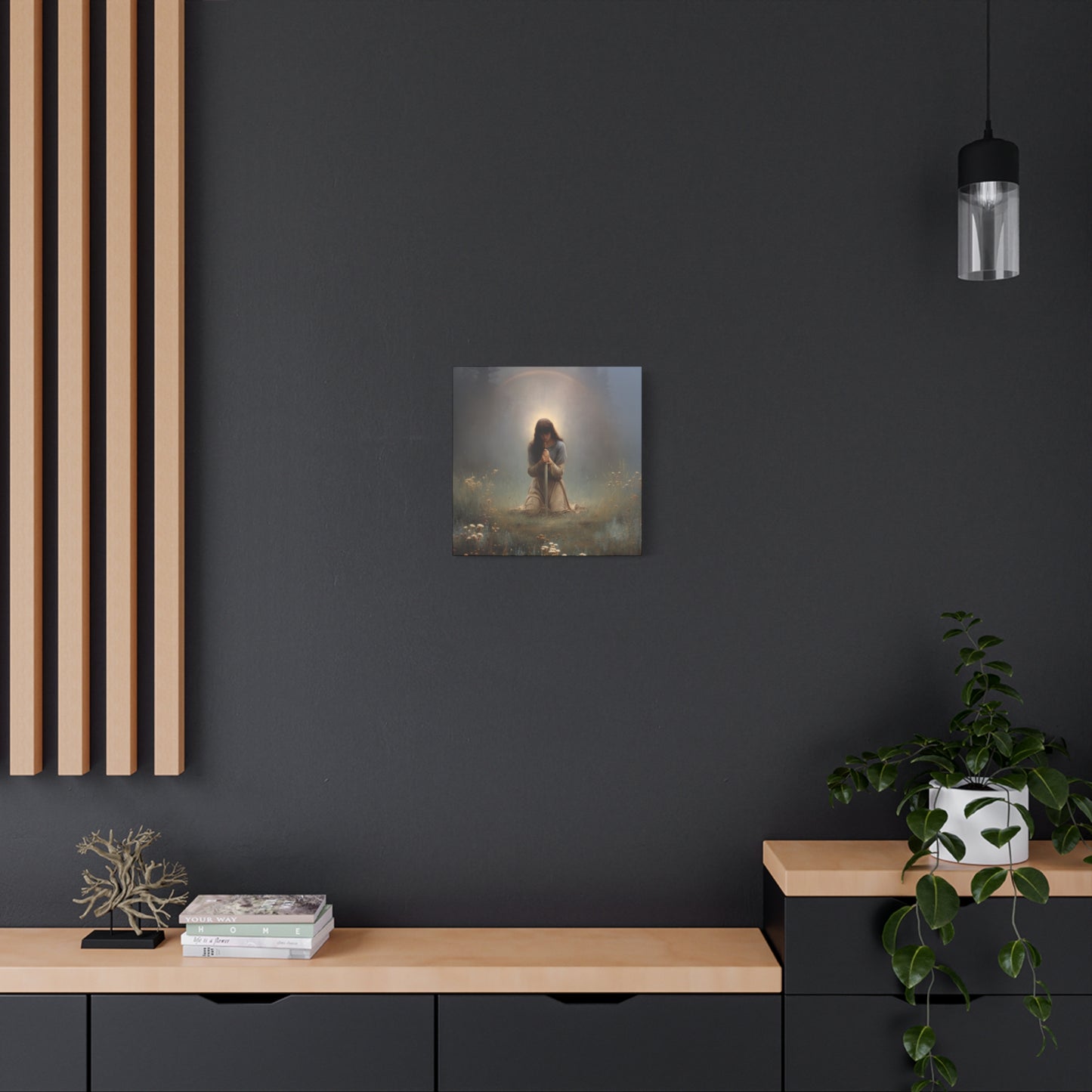 Saint Joan of Arc - Museum Wrapped Canvas - Sanctified Souls Print - Religious Art for your Home - Catholic Patron Saint Art