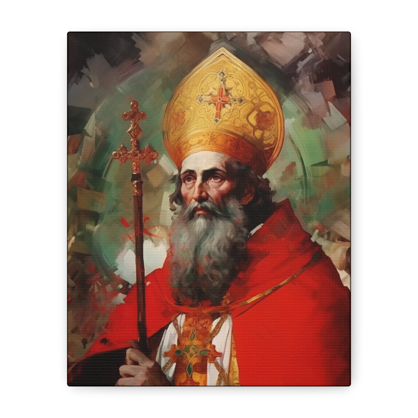 Saint Eusebius of Vercelli Canvas Print - Multiple Sizes - Catholic Home art - Museum Wrapped Canvas - Sanctified Souls Print