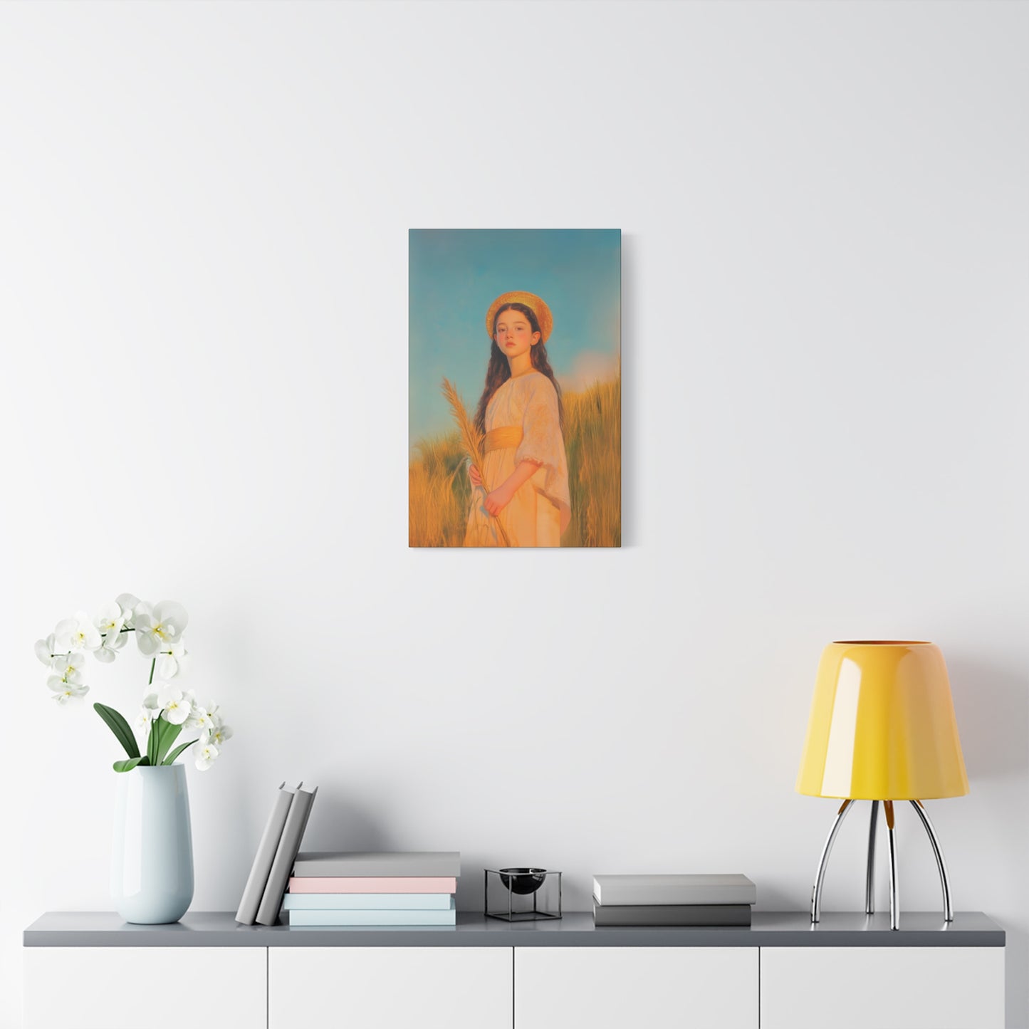 Saint Faith - Multiple Sizes - Catholic Home art - Museum Wrapped Canvas - Sanctified Souls Print - Martyr Saint