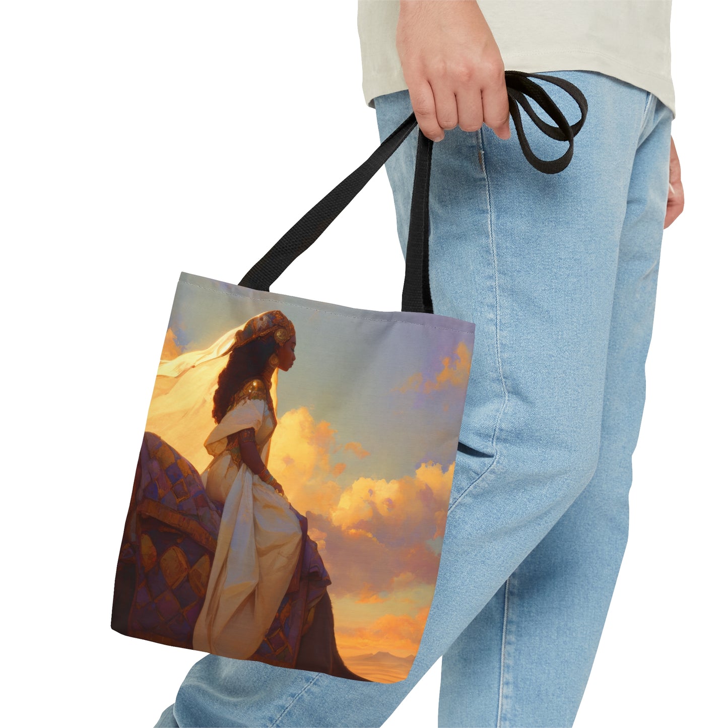 Queen of Sheba - Tote Bag - Large Medium Small Faith Art Bag - Catholic Faith Purse