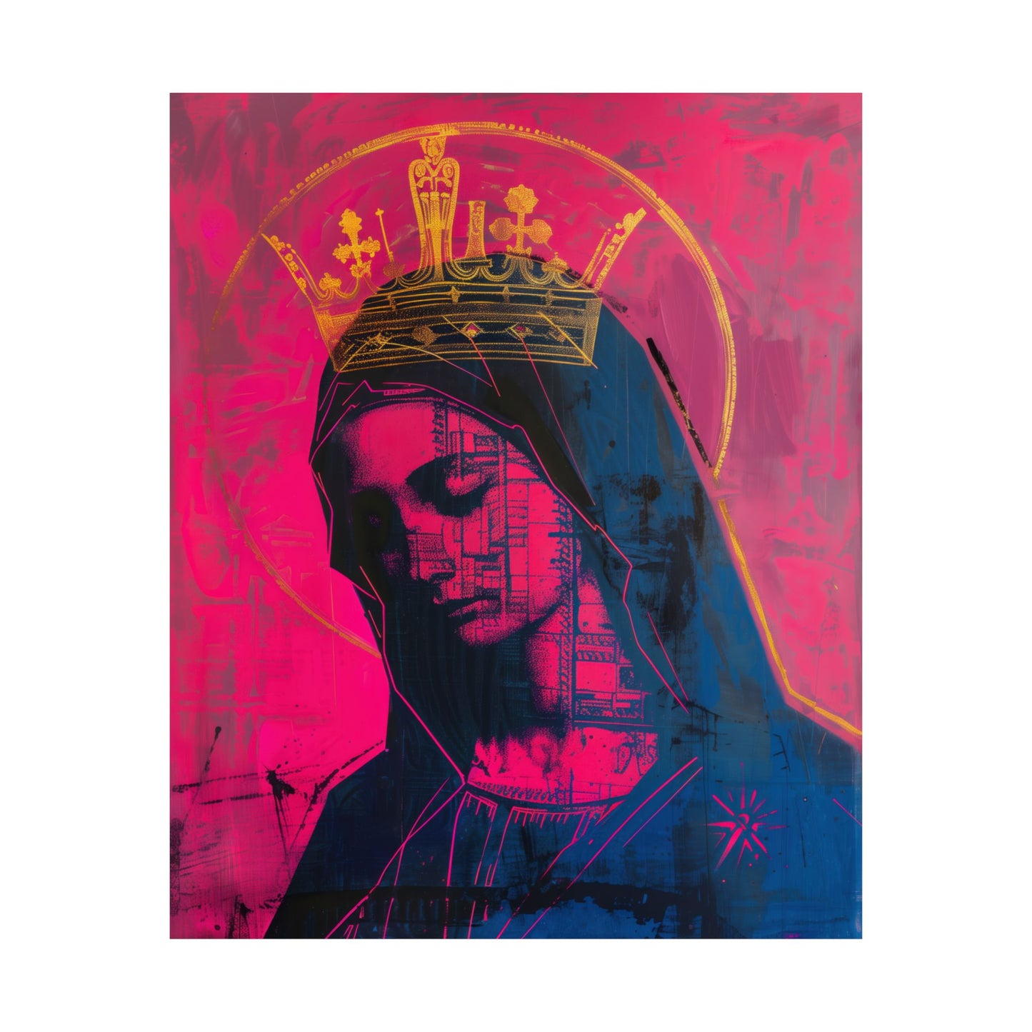 Mary, Mother of God - Source of Consolation Poster Print - Sanctified Souls Print - Multiple Sizes - Premium Posters - Catholic Art