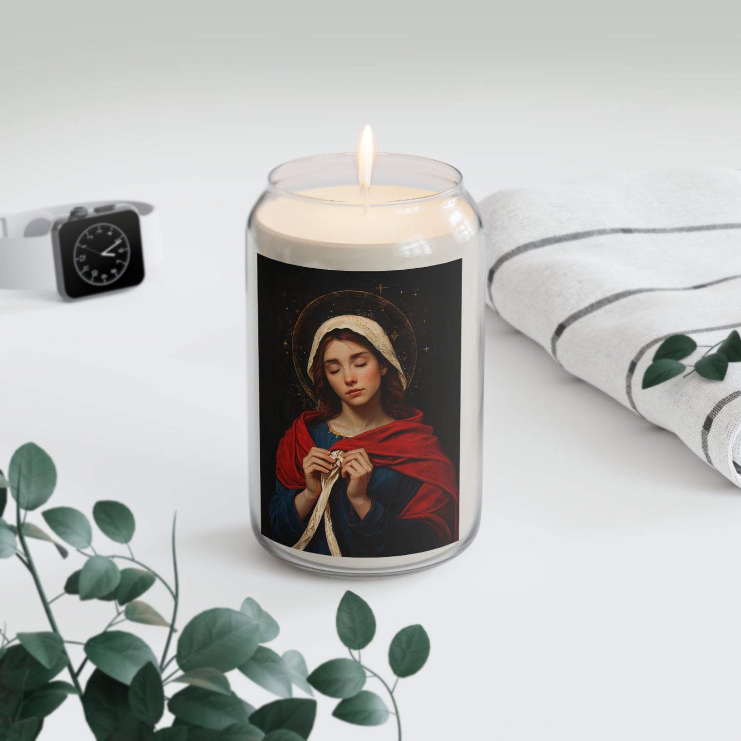 Mary Undoer of Knots - Mother Mary - Untier of Knots - Marian Art - Scented Prayer Candle, 13.75oz - Tall Size - Religious Prayer Candle