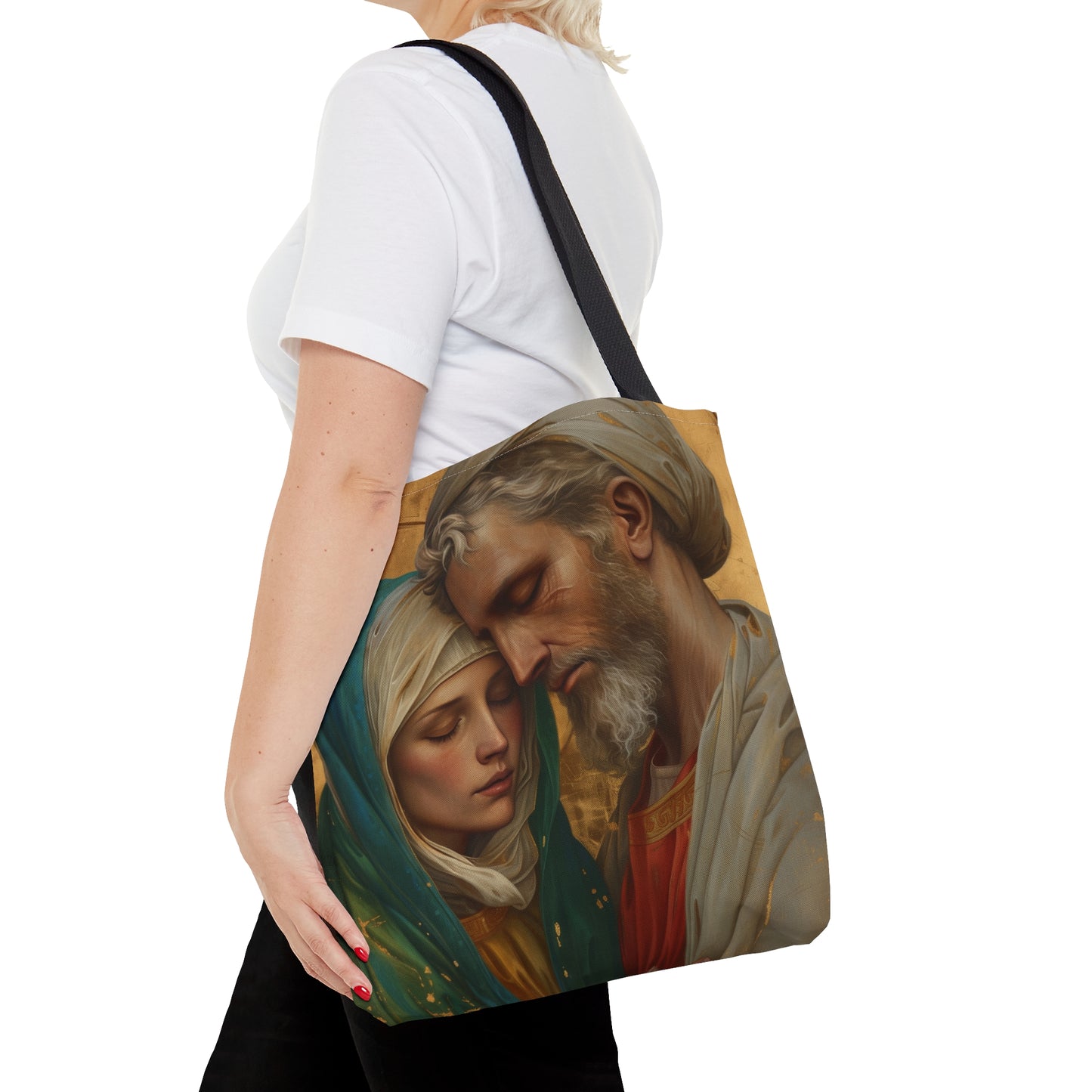 Saints Peter and Fevronia of Murom Tote Bag - Purse - Three sizes - Large Medium Small Bag - Catholic faith carry-all purse - Double Sided