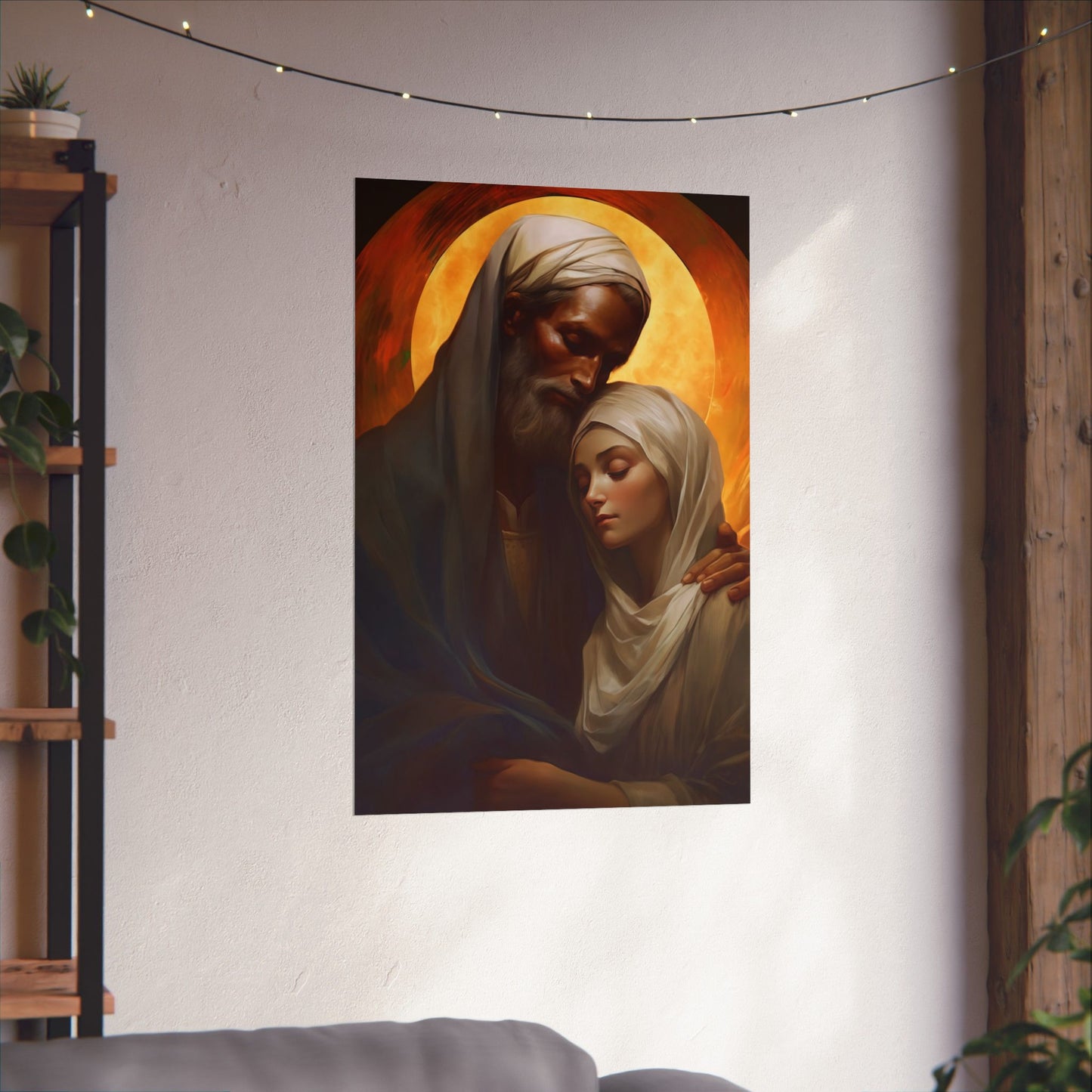 Saint Joachim and Saint Anne - Sanctified Souls Print - Multiple Sizes - Premium Matte Vertical Posters